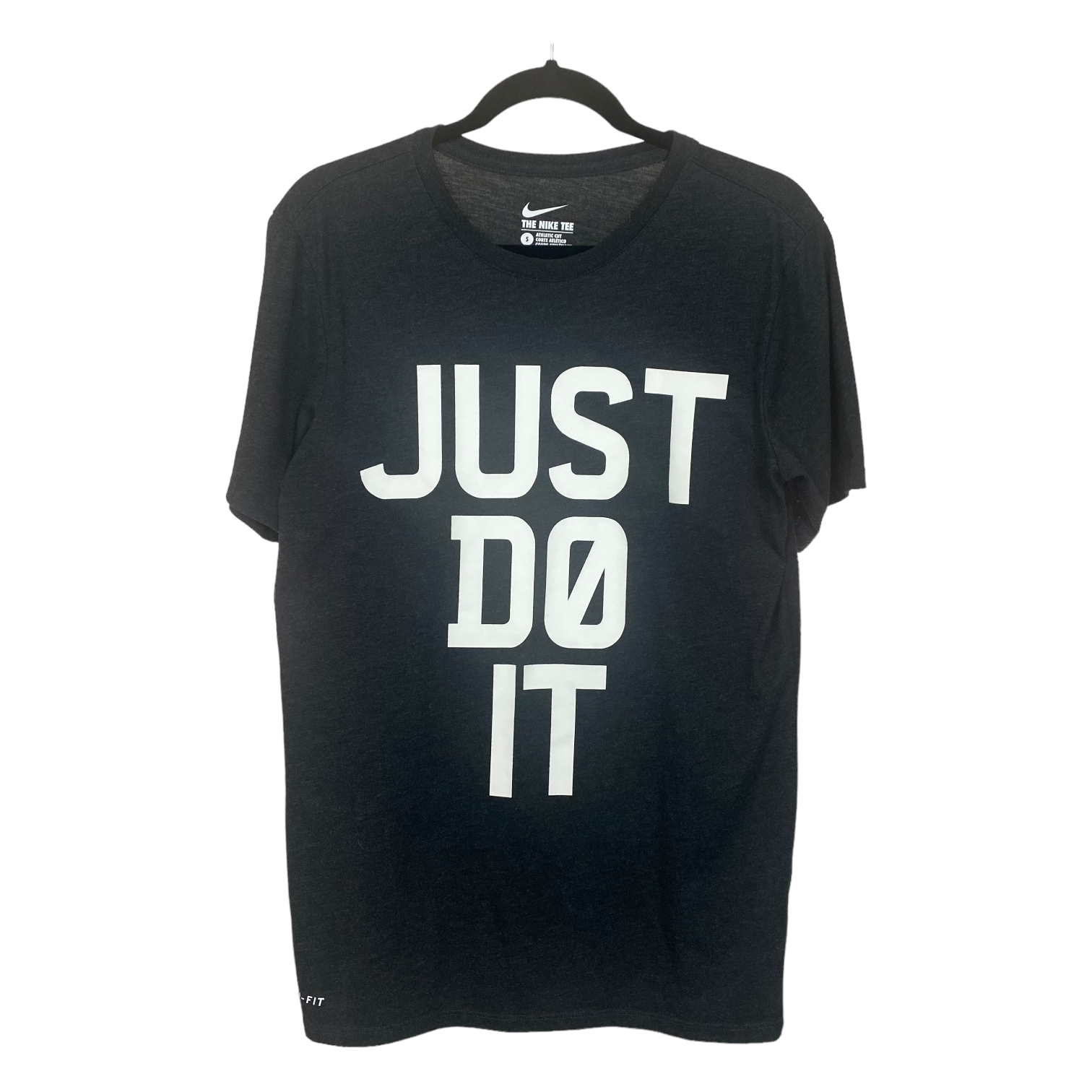 Nike “Just Do It.” Black White Graphic Short Sleeve Tee Shirt Top S C94 L71 55exchange