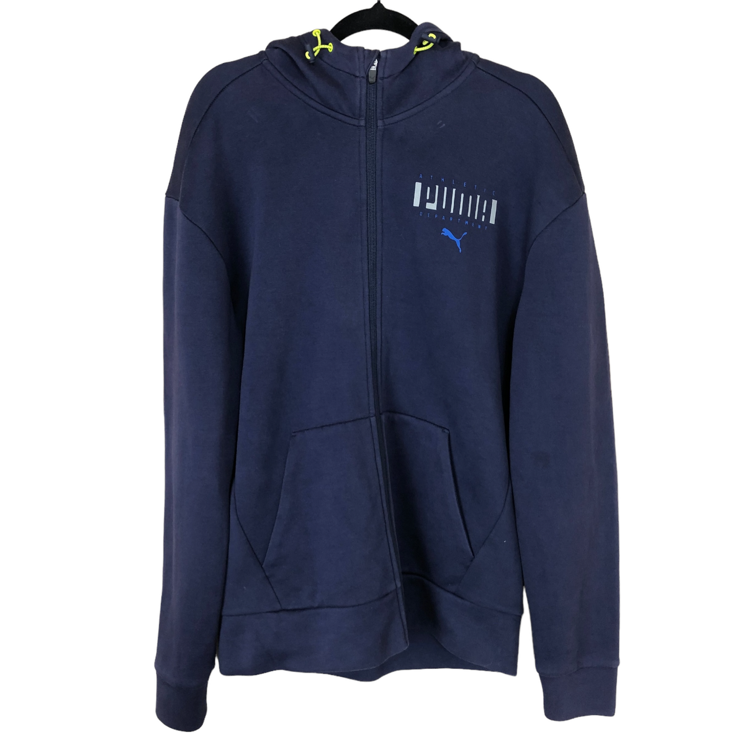 Puma Navy Blue Active Zip Up Hoodie Size M C110 L70 55exchange