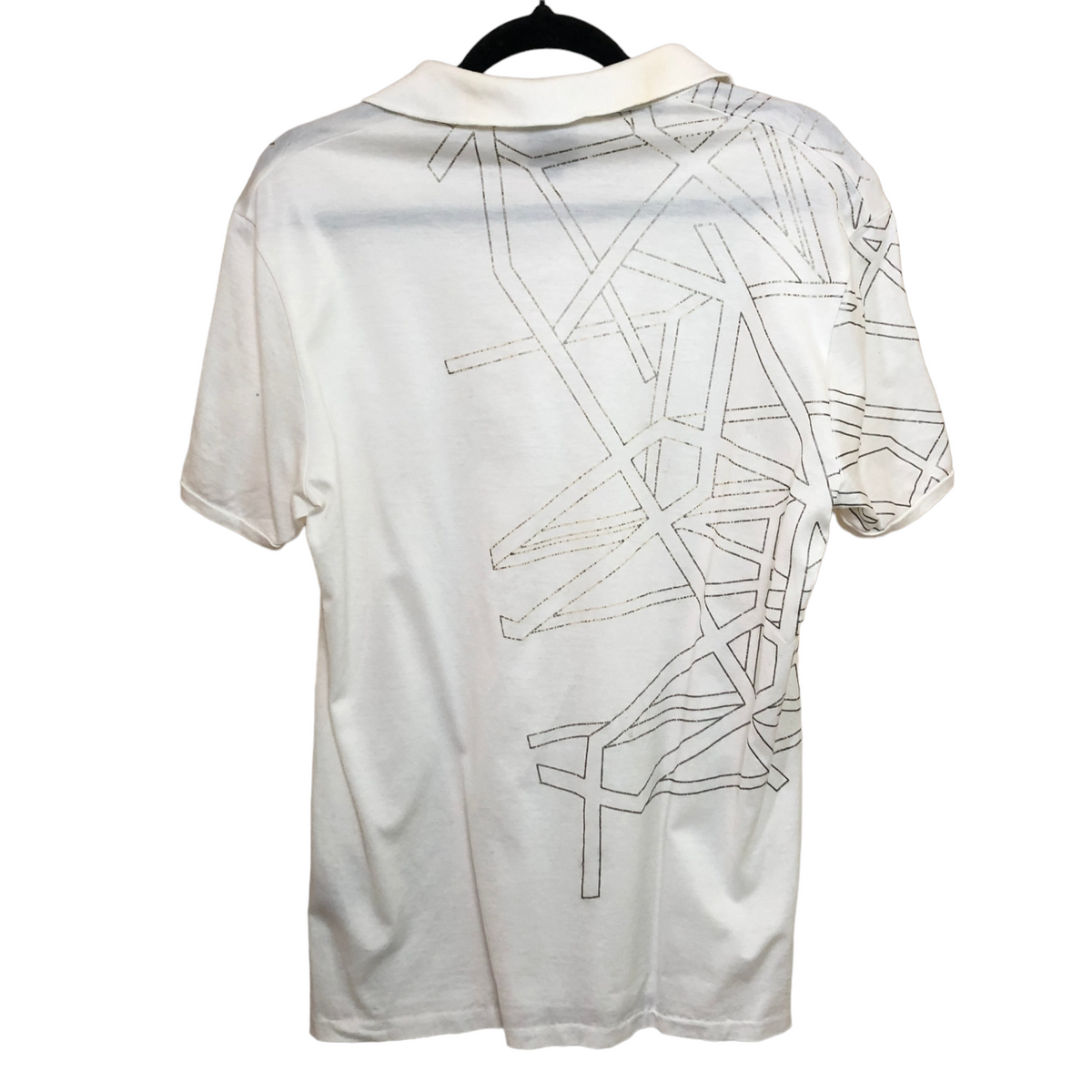 Calvin Klein White Polo Shirt Top Size S C94 L65 55exchange