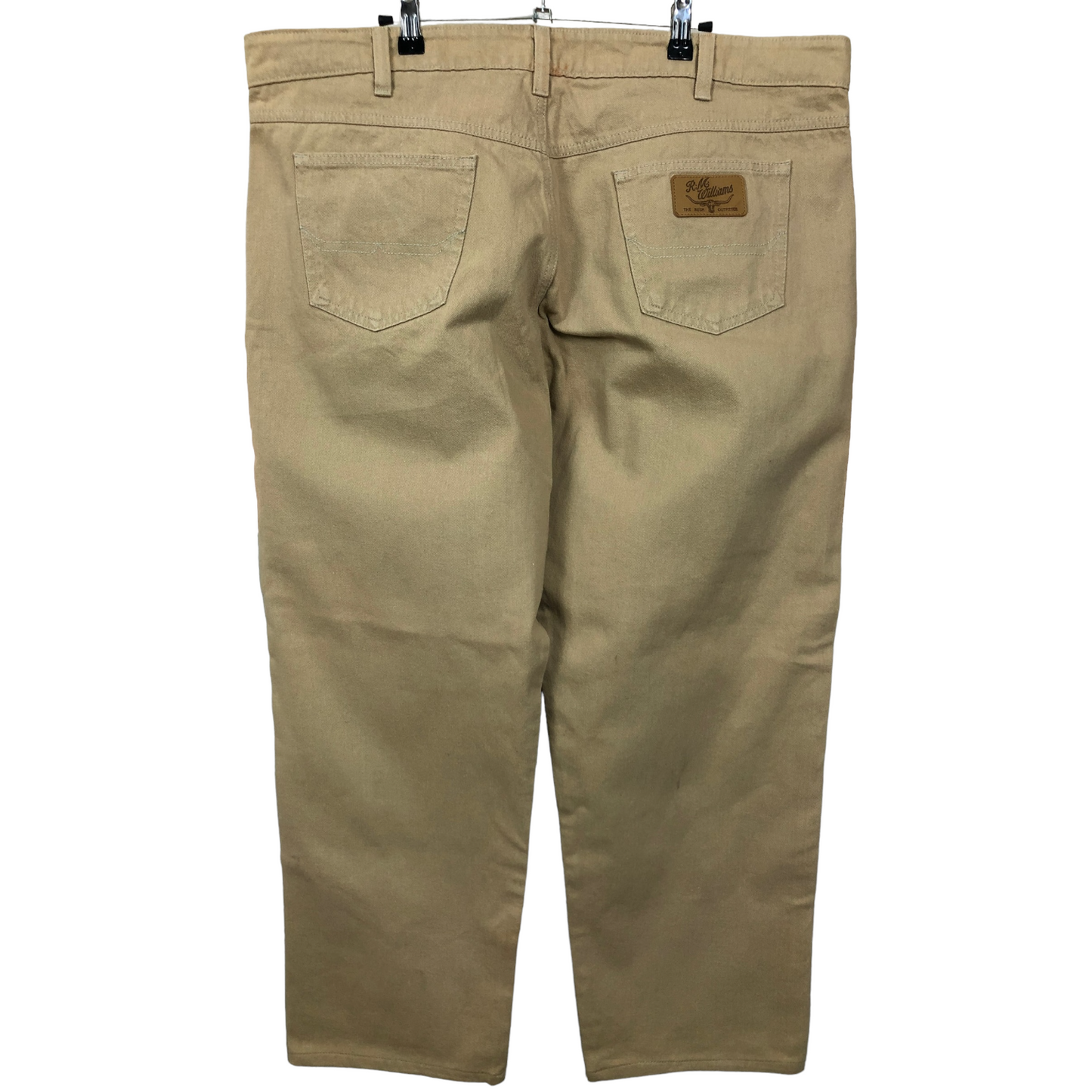 R.M. Williams Jeans Beige Brown Regular Tapered Denim Pant Bottoms W43 55exchange