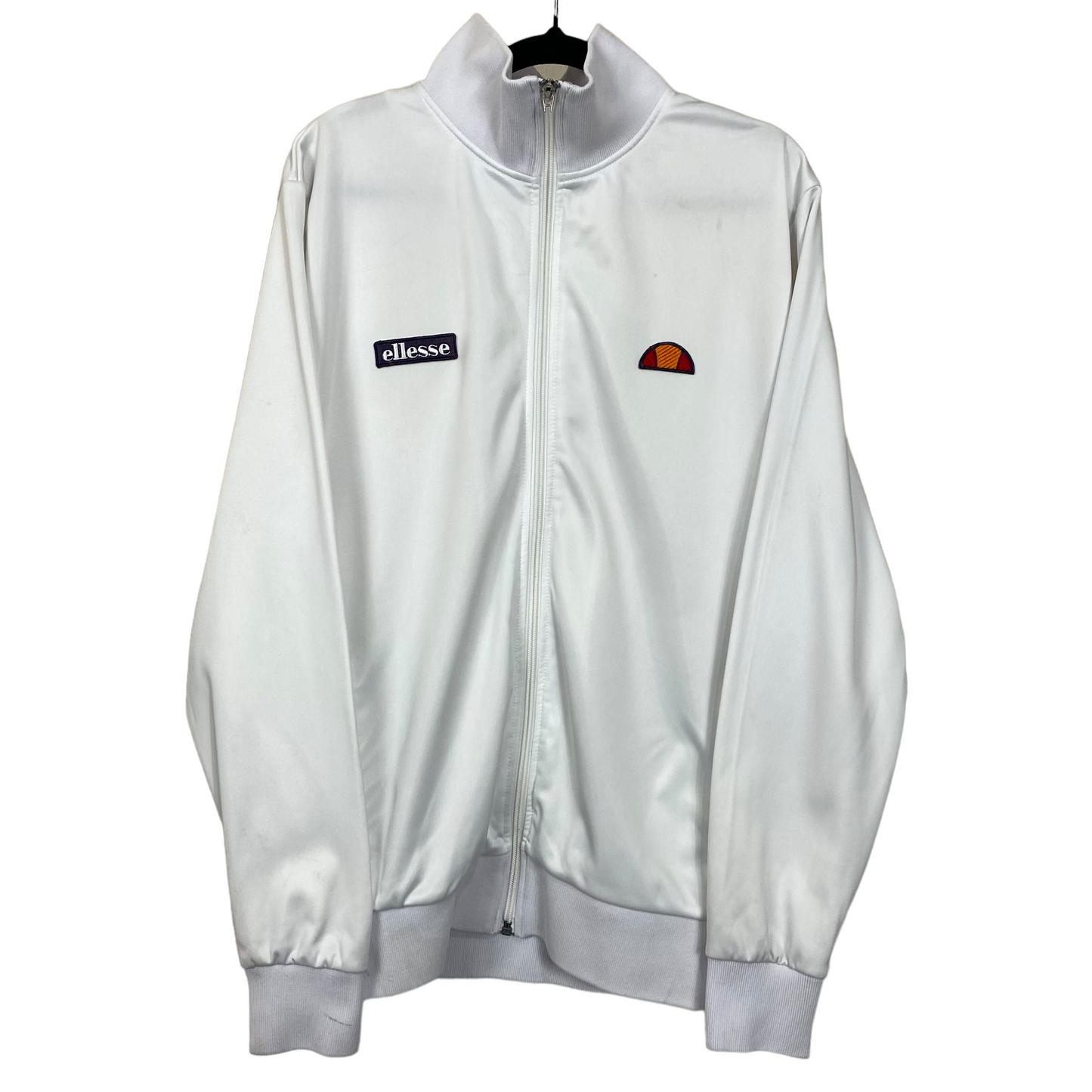 Ellesse White Track Top Jacket Size M