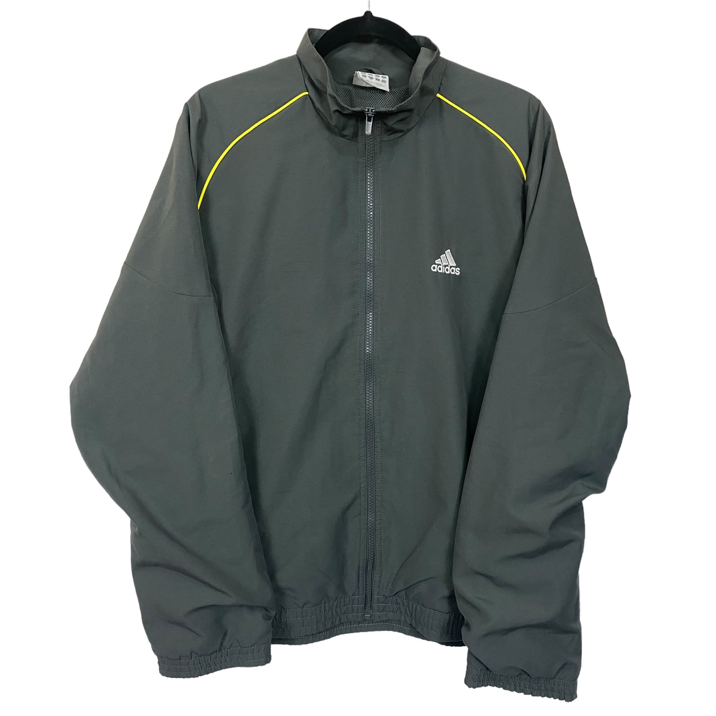 Vintage Adidas Charcoal Grey Track Top Jacket Size M