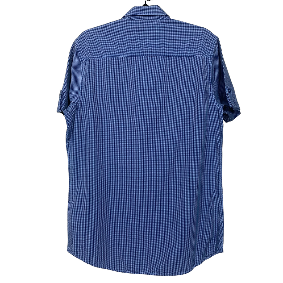 Ben Sherman Blue Checkered Short Sleeve Button Shirt Size S
