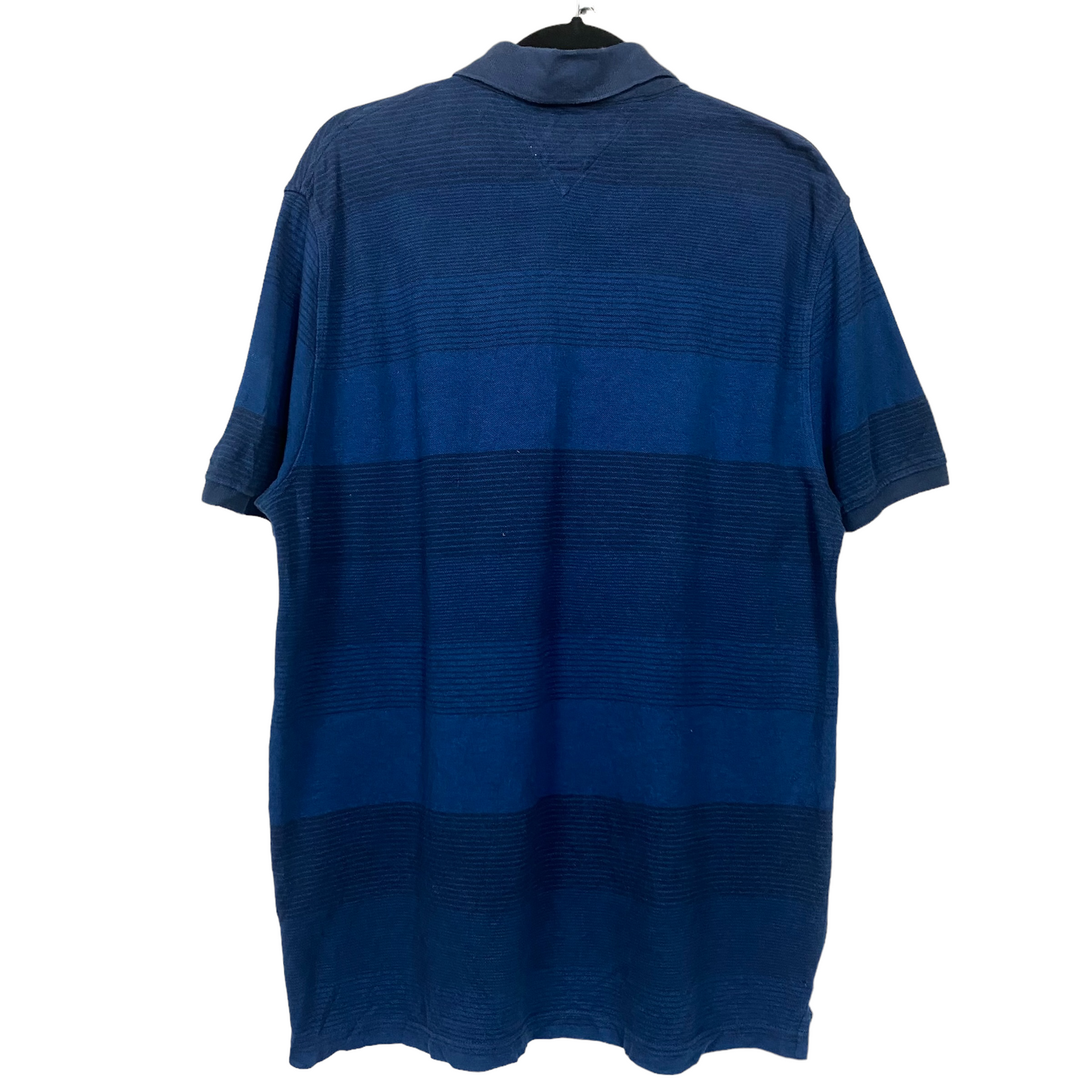 Tommy Hilfiger Blue Striped Slim Polo Shirt Top Size XL
