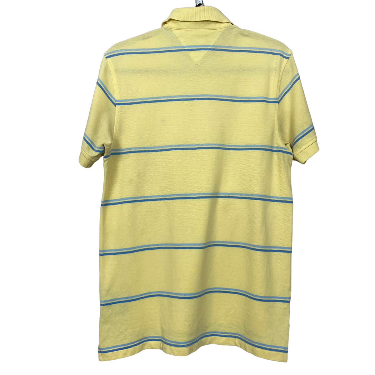 Tommy Hilfiger Yellow Striped Polo Shirt Top Size S