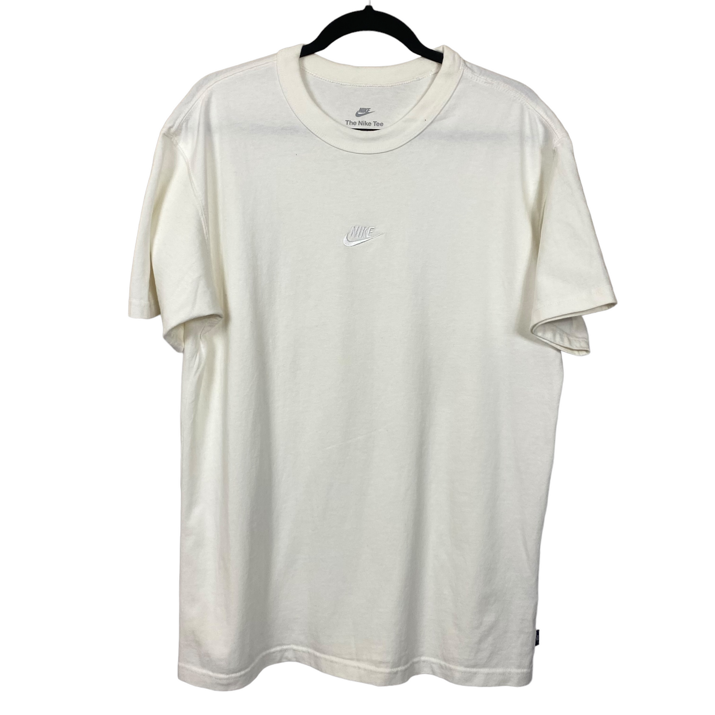 Nike White Thick Blend Oversized Cotton Tee Shirt Top Size S