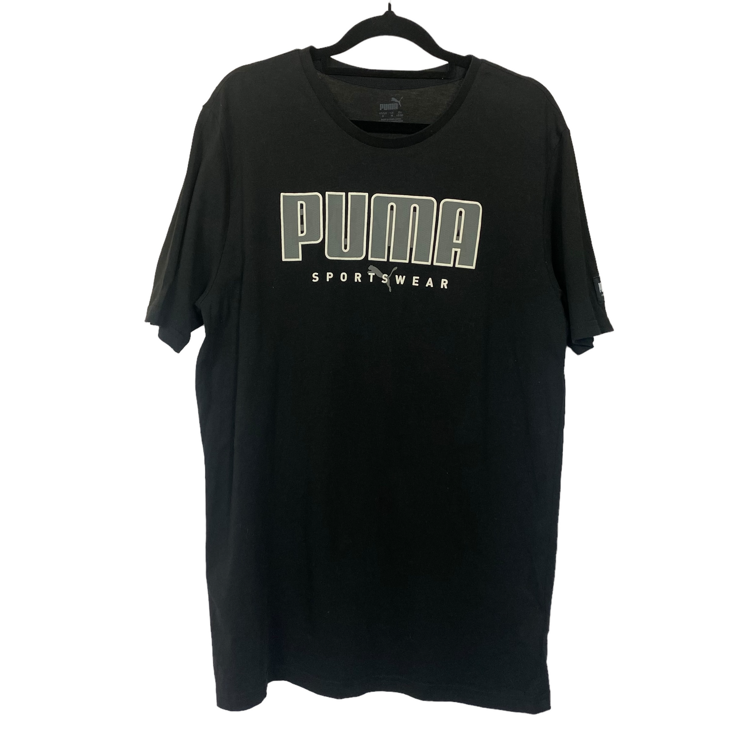 Puma Black Cotton Tee Shirt Top Size M