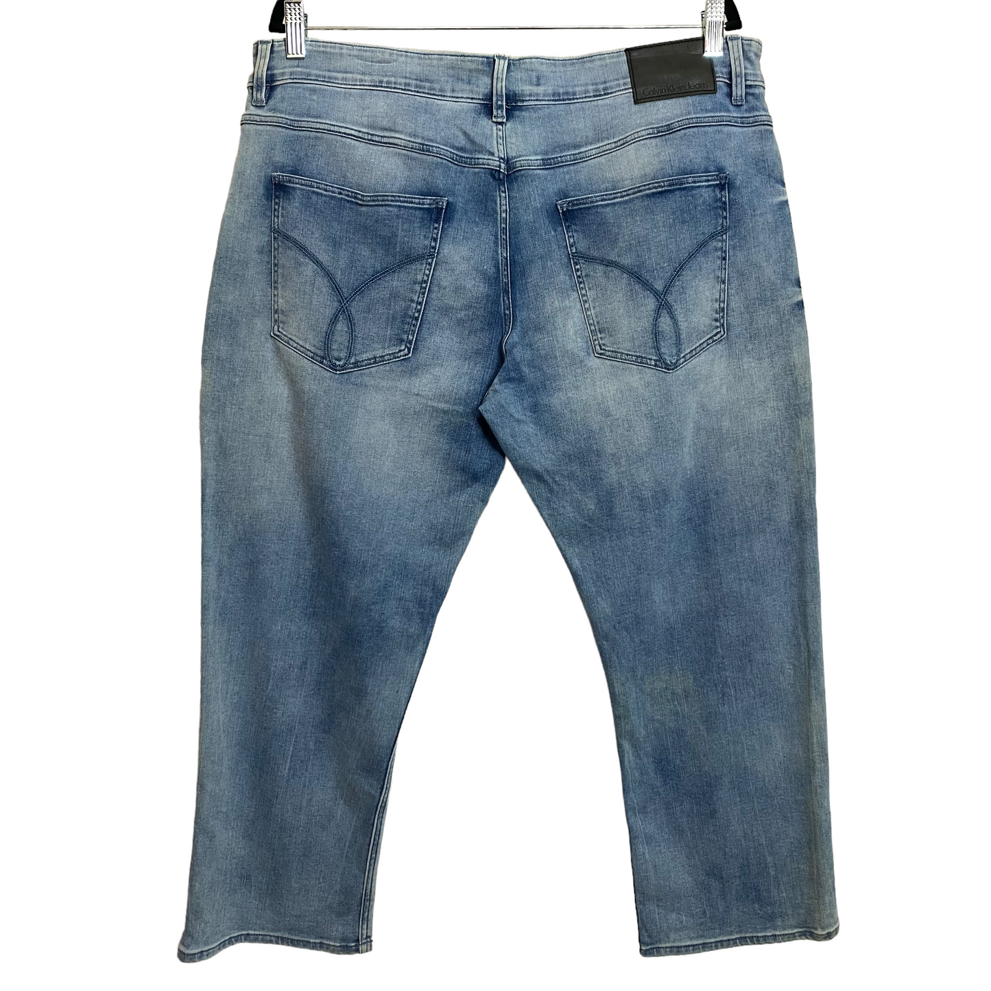 Calvin Klein Jeans Light Blue Cropped Denim Pant Bottoms W38