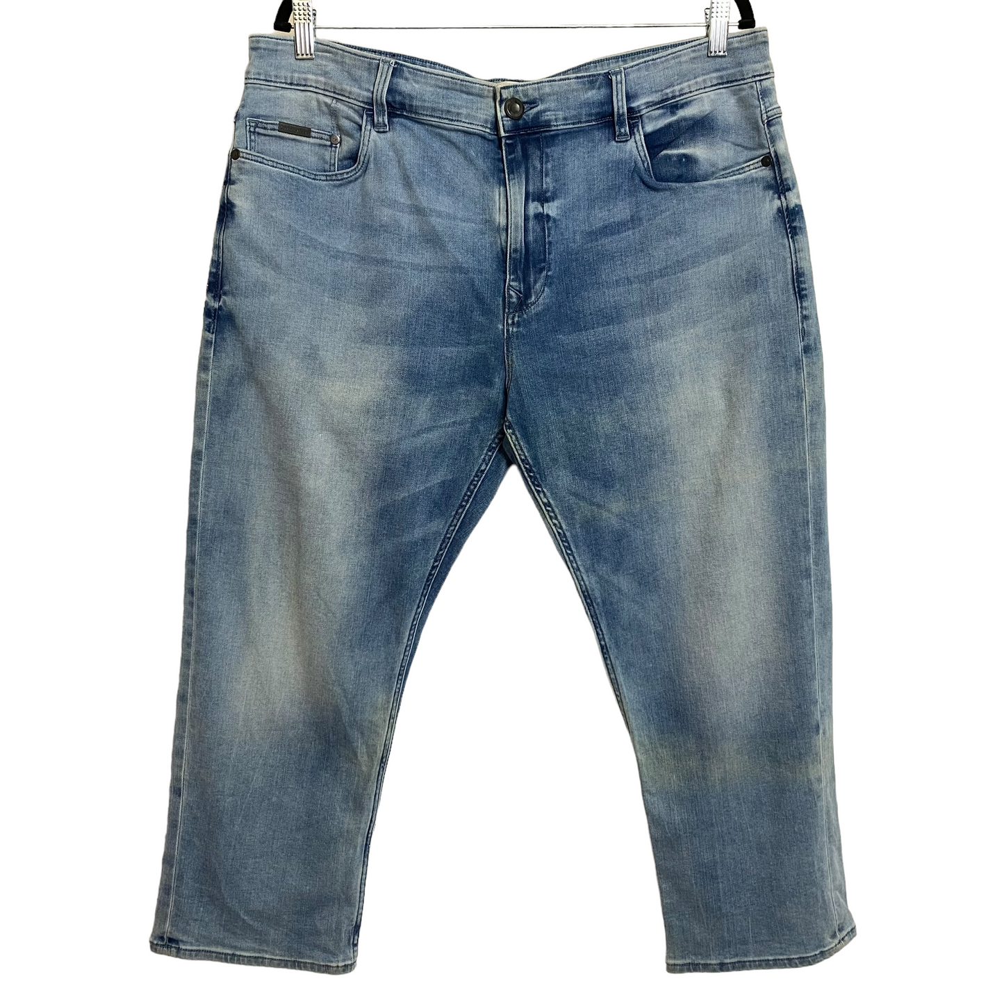 Calvin Klein Jeans Light Blue Cropped Denim Pant Bottoms W38