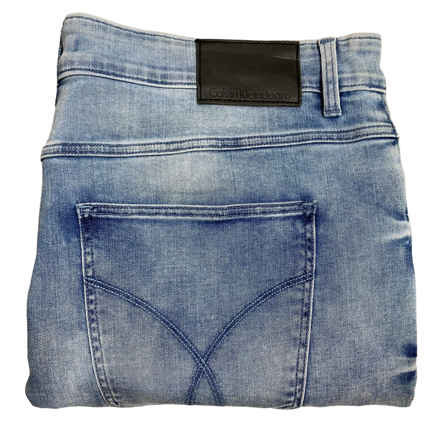 Calvin Klein Jeans Light Blue Cropped Denim Pant Bottoms W38