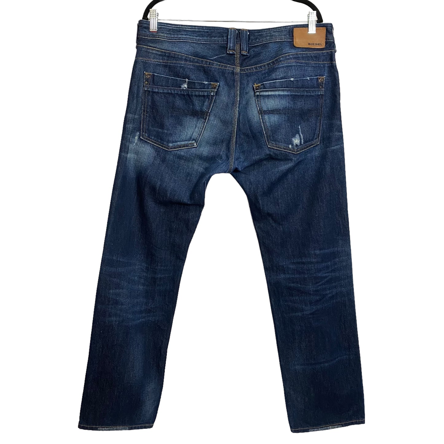 Diesel Jeans Timmen Washed Blue Regular Straight Denim Pant Bottoms W37