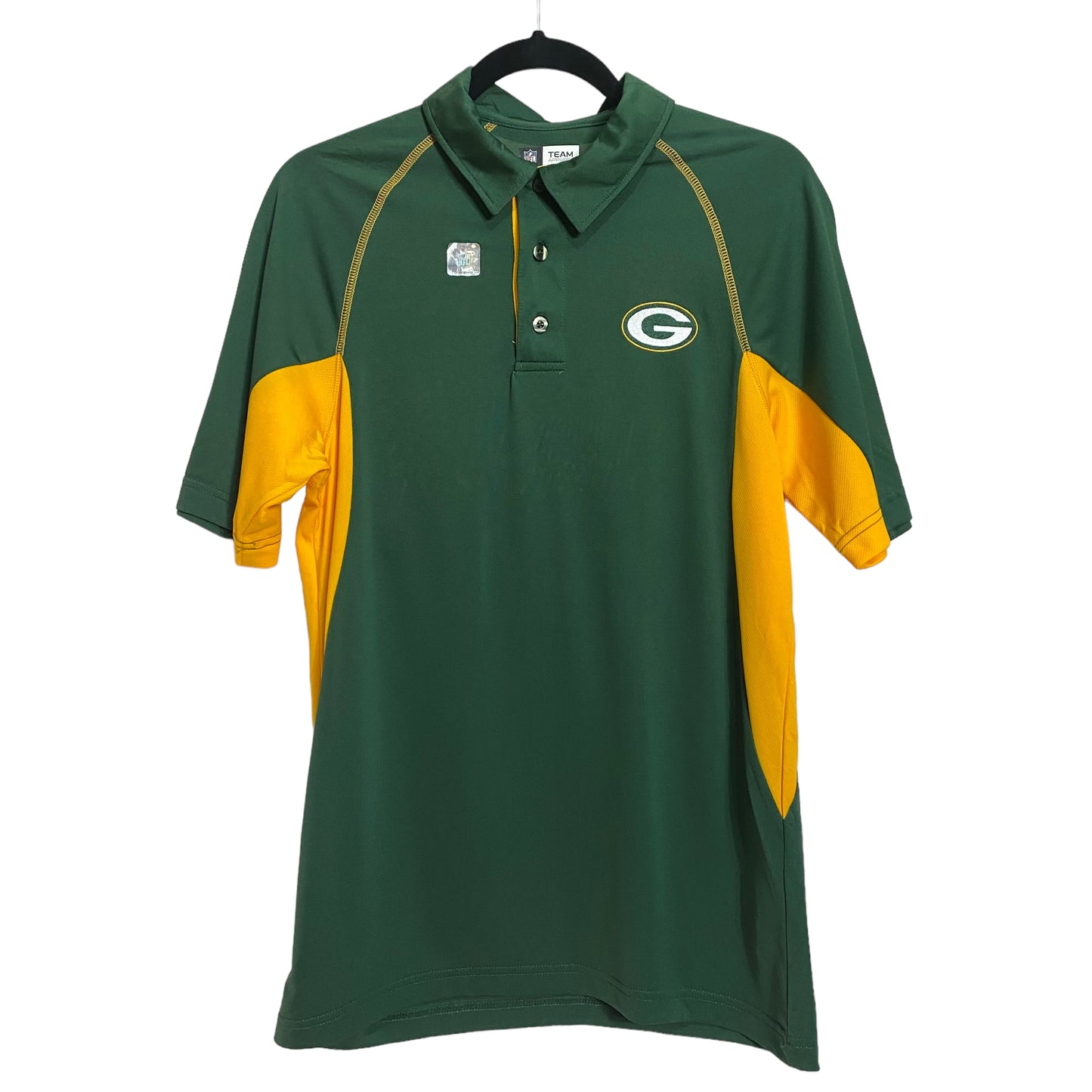 NFL Team Apparel Green Bay Packers Sports Polo Size S