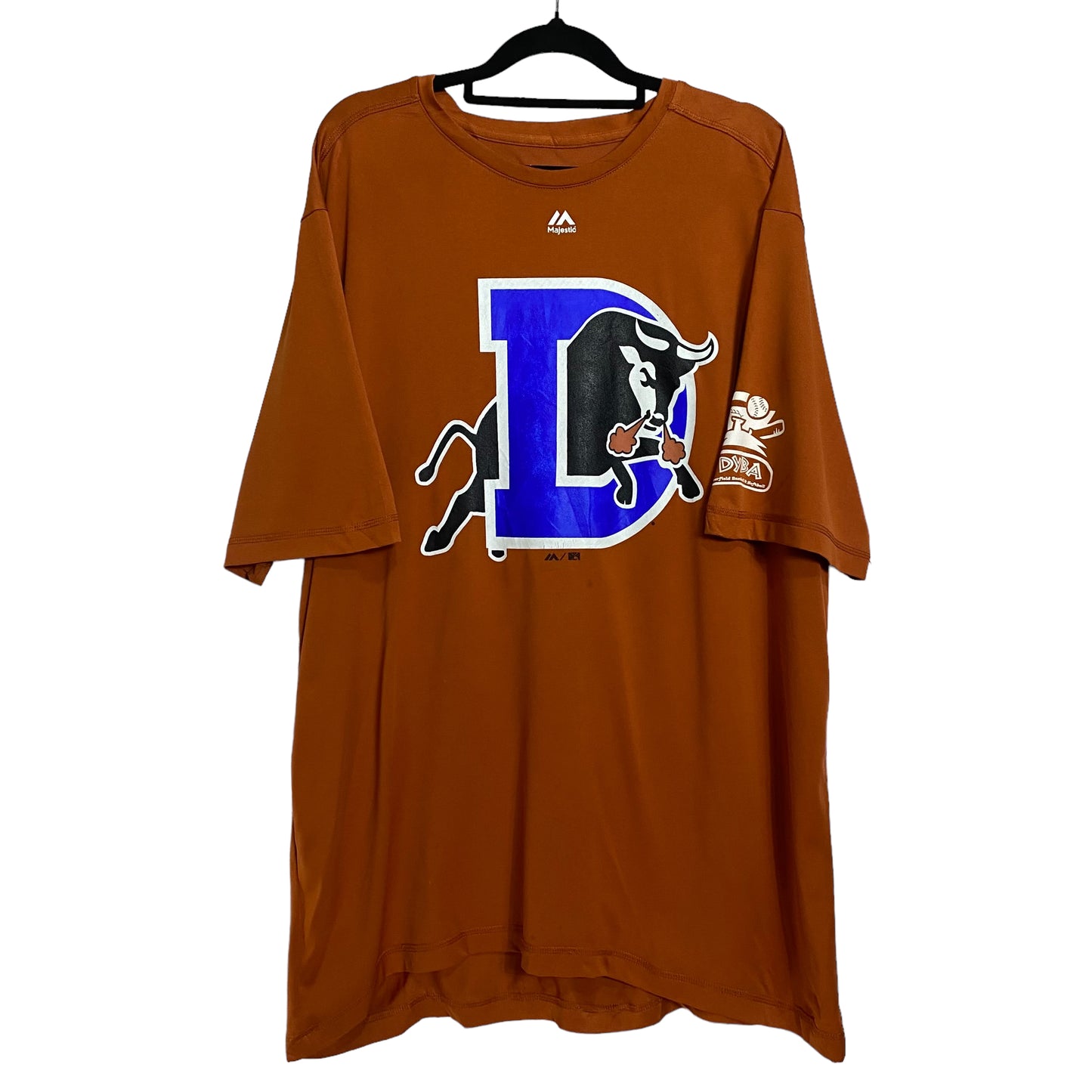 Majestic Minor League Baseball Durham Bulls Brown Sport Tee Size XL