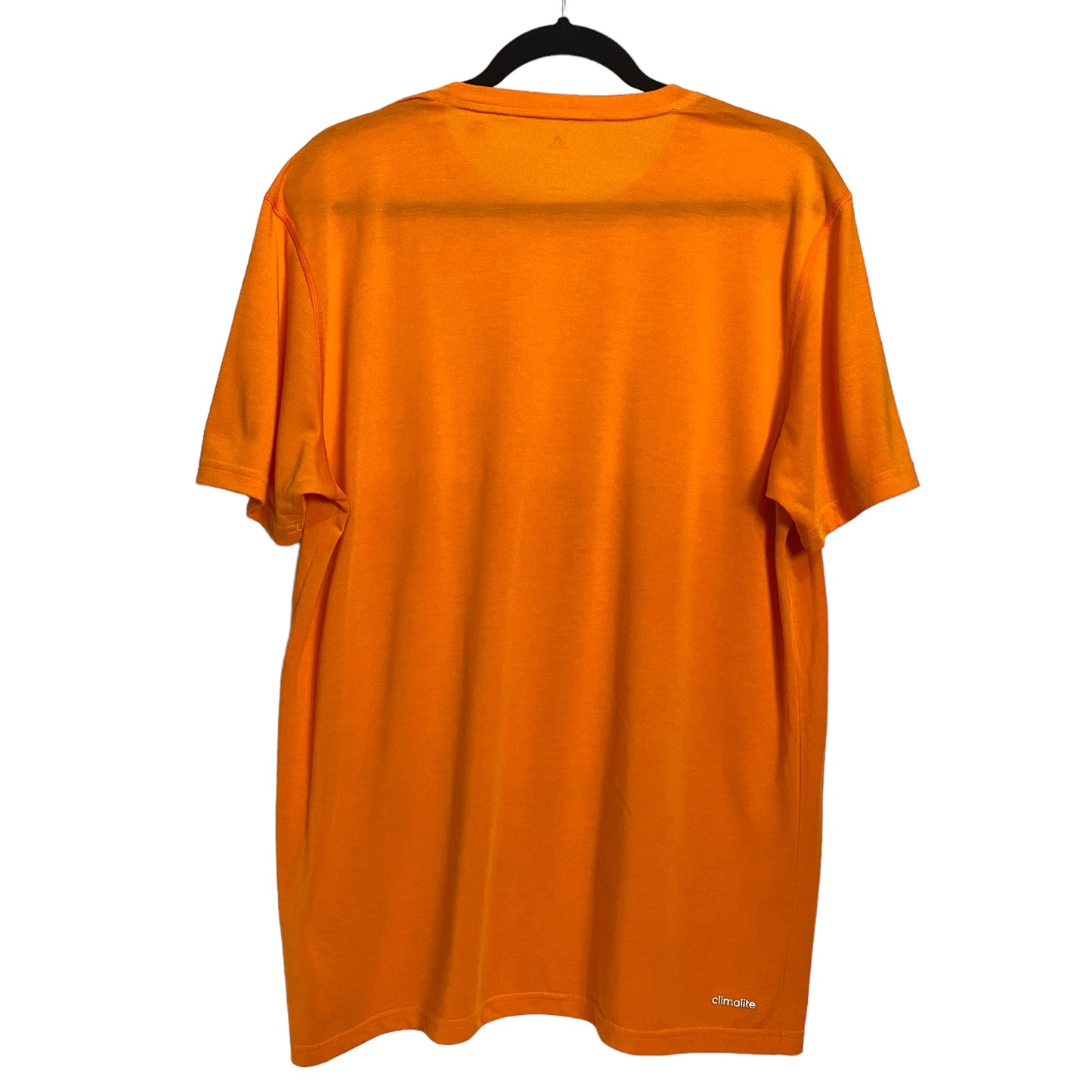 Adidas Bright Orange Climalite Sport Tee Size L