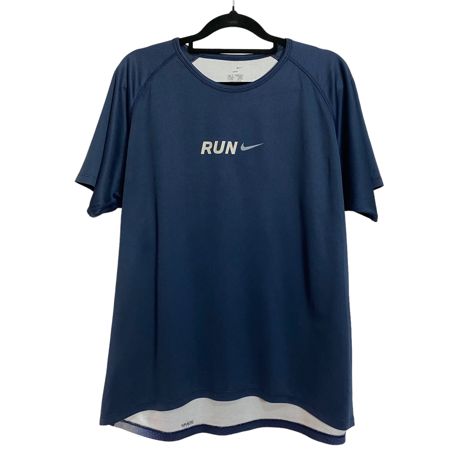 Vintage Nike Running 2000's Dark Blue Sport Tee Size L