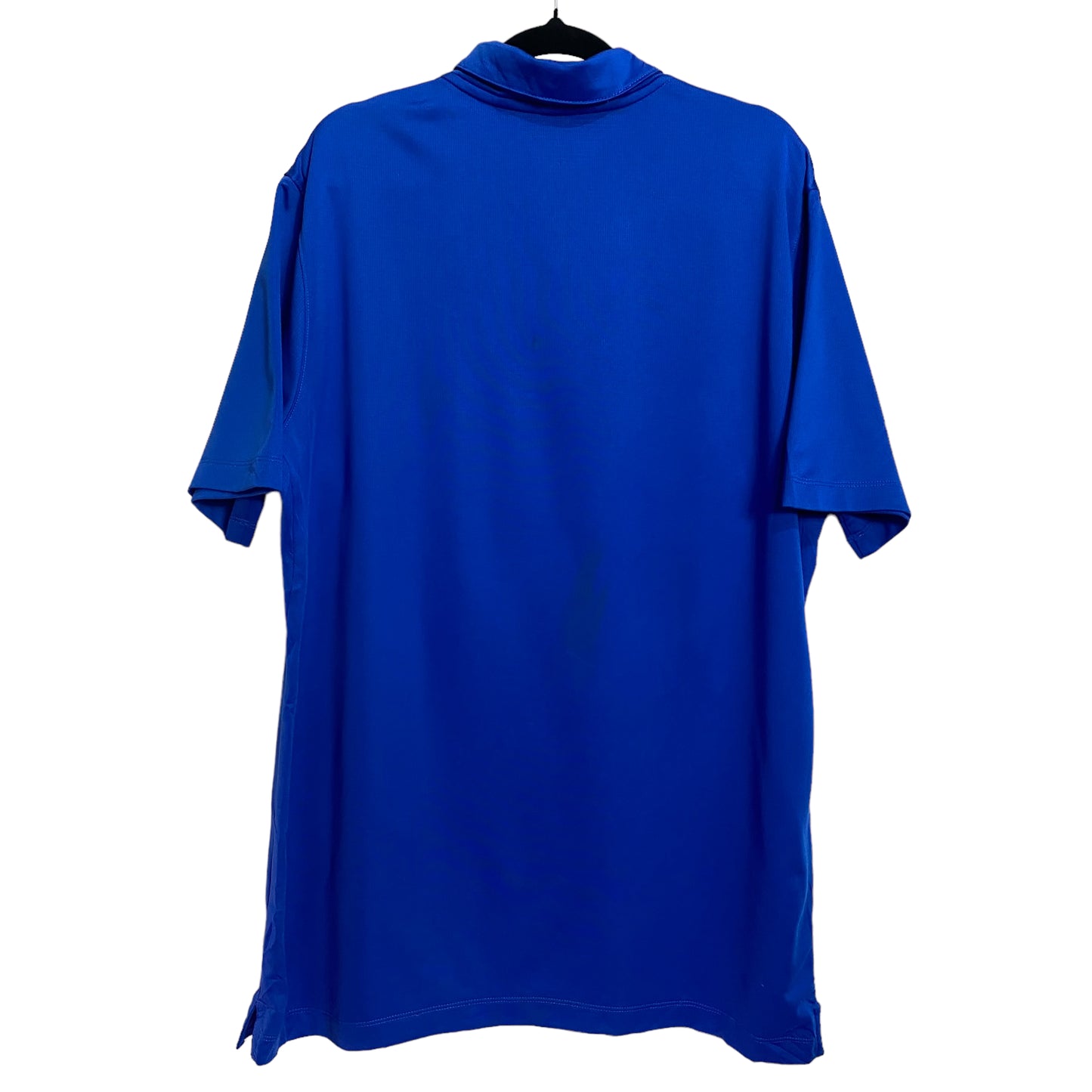 Nike Blue Dri Fit Football Sport Polo Shirt Size L