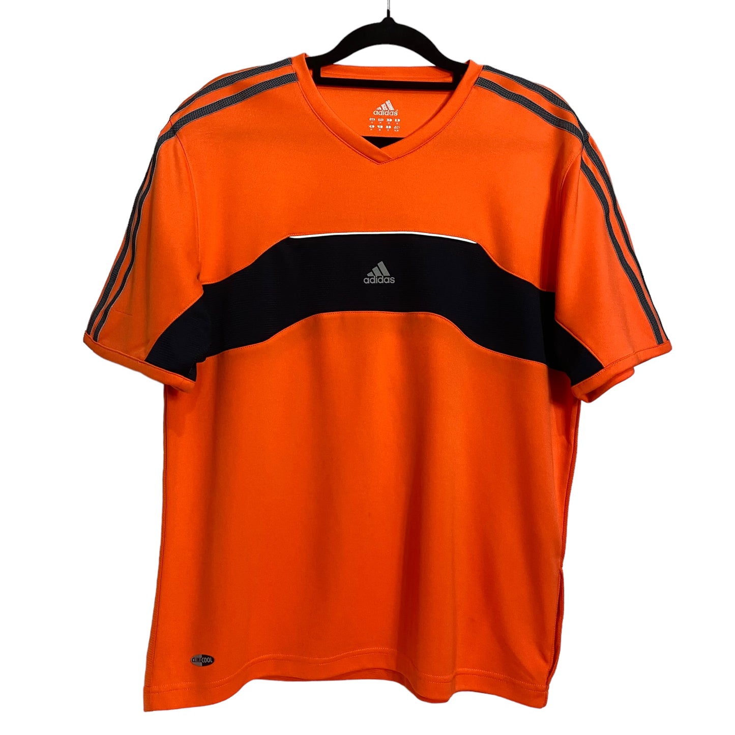 Vintage Adidas 2000's Bright Orange Active Sport Tee Size M