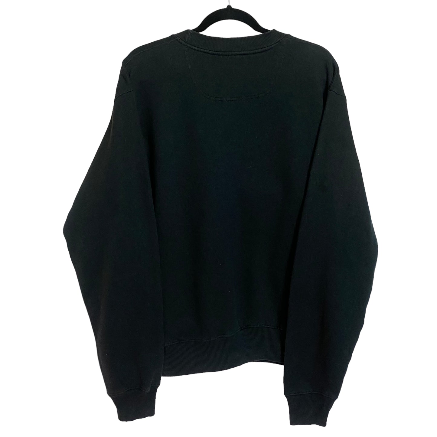 Champion Black Camo Print Fleece Pullover Crewneck Sweater Size M