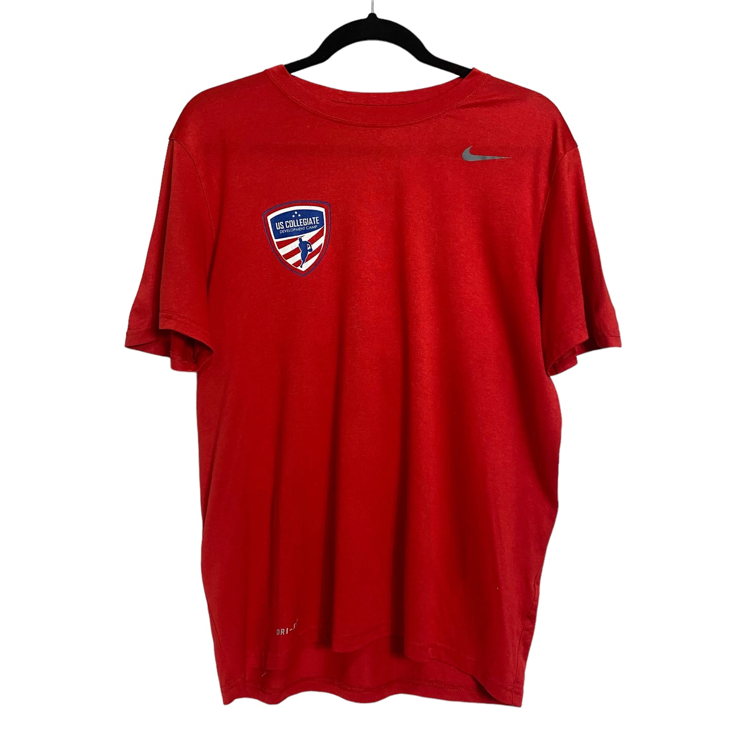 Nike Red Dri Fit US Collegiate Development Camp Sport Tee Size M