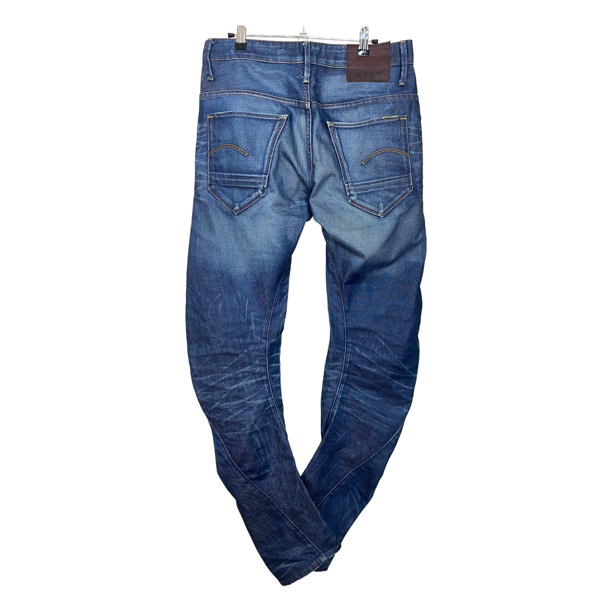 G-Star Jeans Dark Blue Washed 3D Fit Slim Denim Pant Bottoms W32 55exchange
