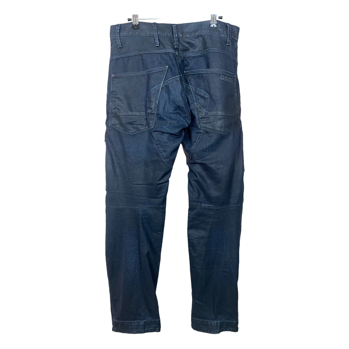 G-Star Jeans Dark Blue Black Cargo Regular Straight Denim Pant Bottoms W34 55exchange