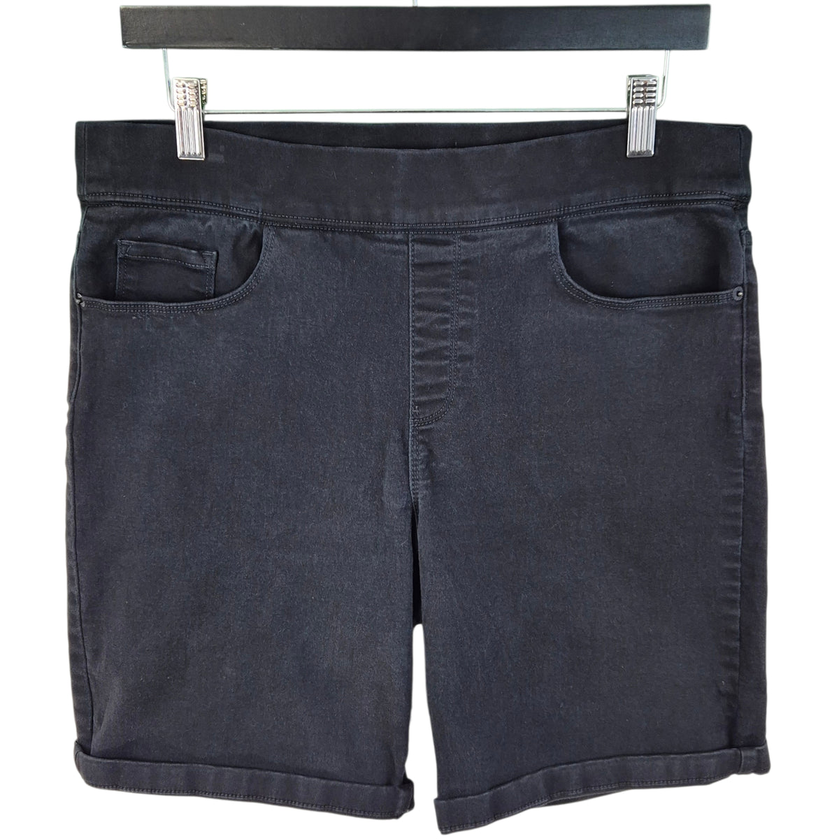 DKNY Womens Black Stretchy Chino Shorts W33