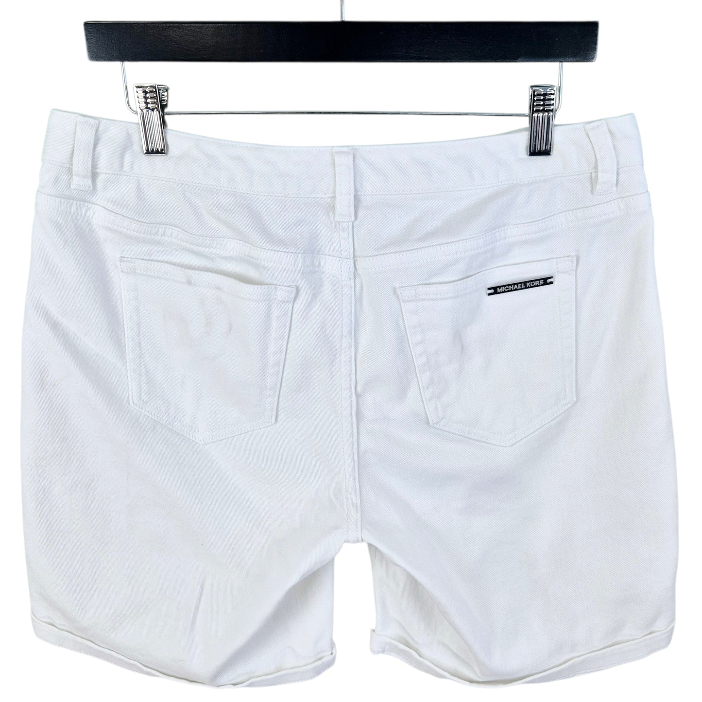 Michael Kors Womens White Denim Shorts W33