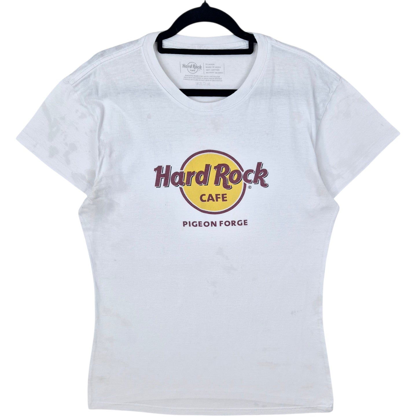 Hard Rock Cafe Pigeon Force Womens White Cotton Tee Shirt Size XL