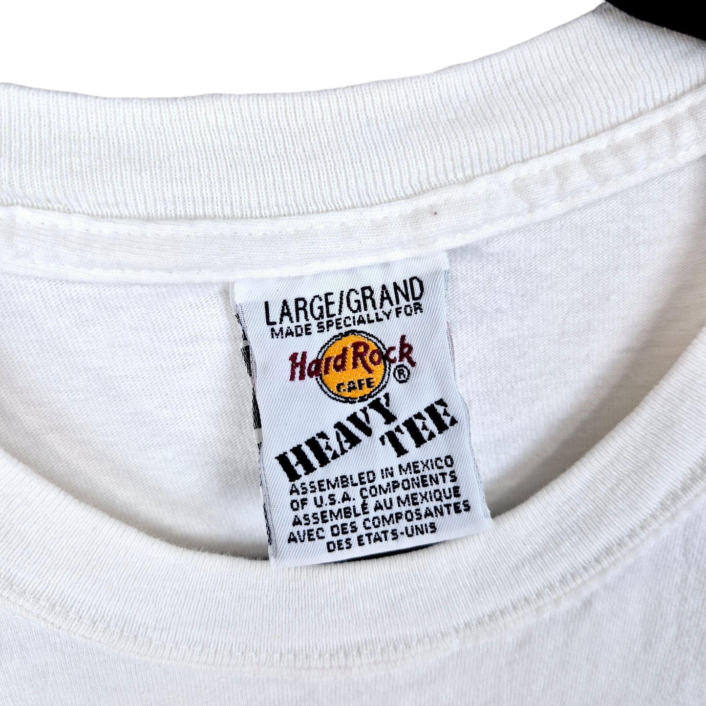 Vintage Hard Rock Cafe Maui White Cotton Tee Shirt Size L