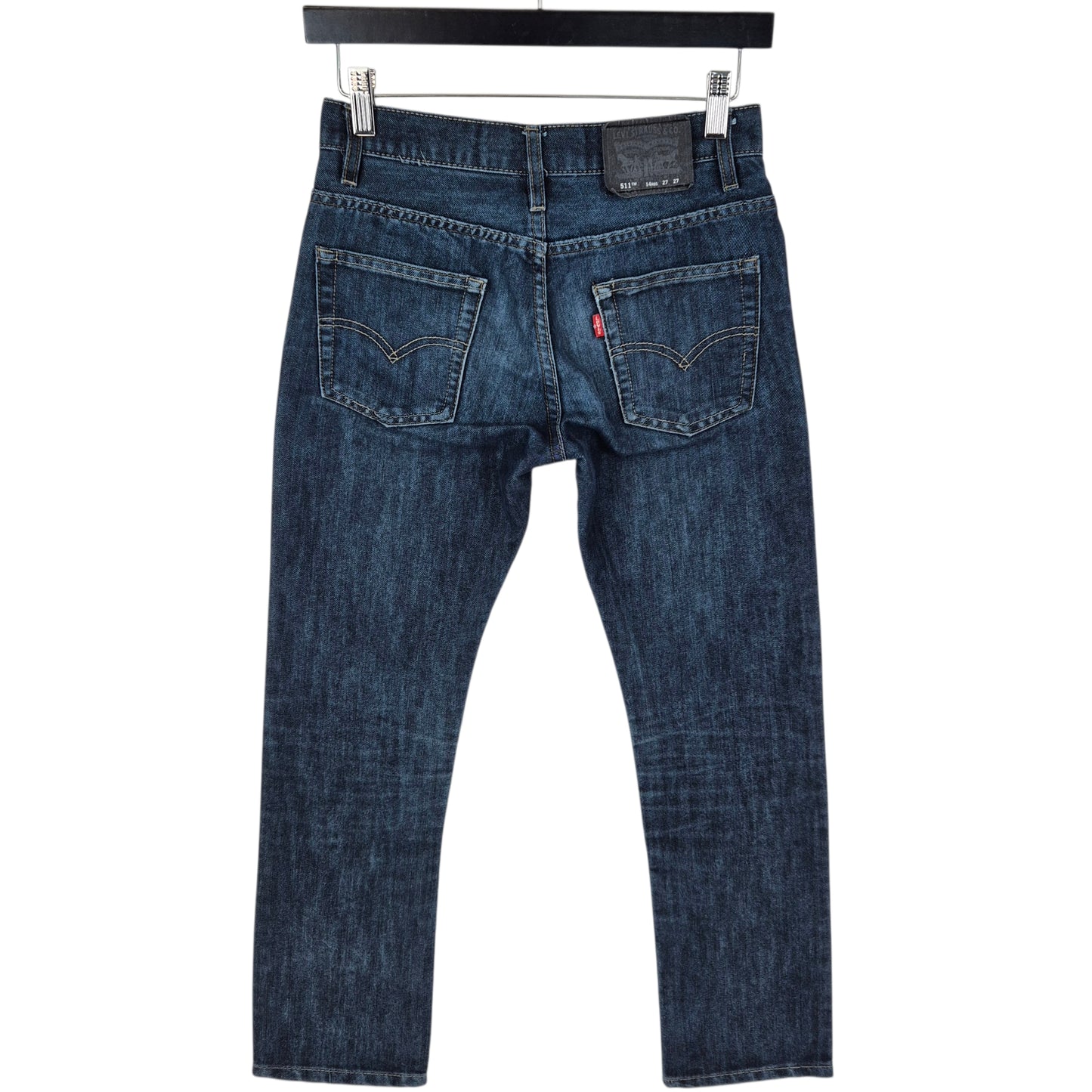 Levis 511 Jeans Womens Dark Blue Slim Straight Leg Denim W26