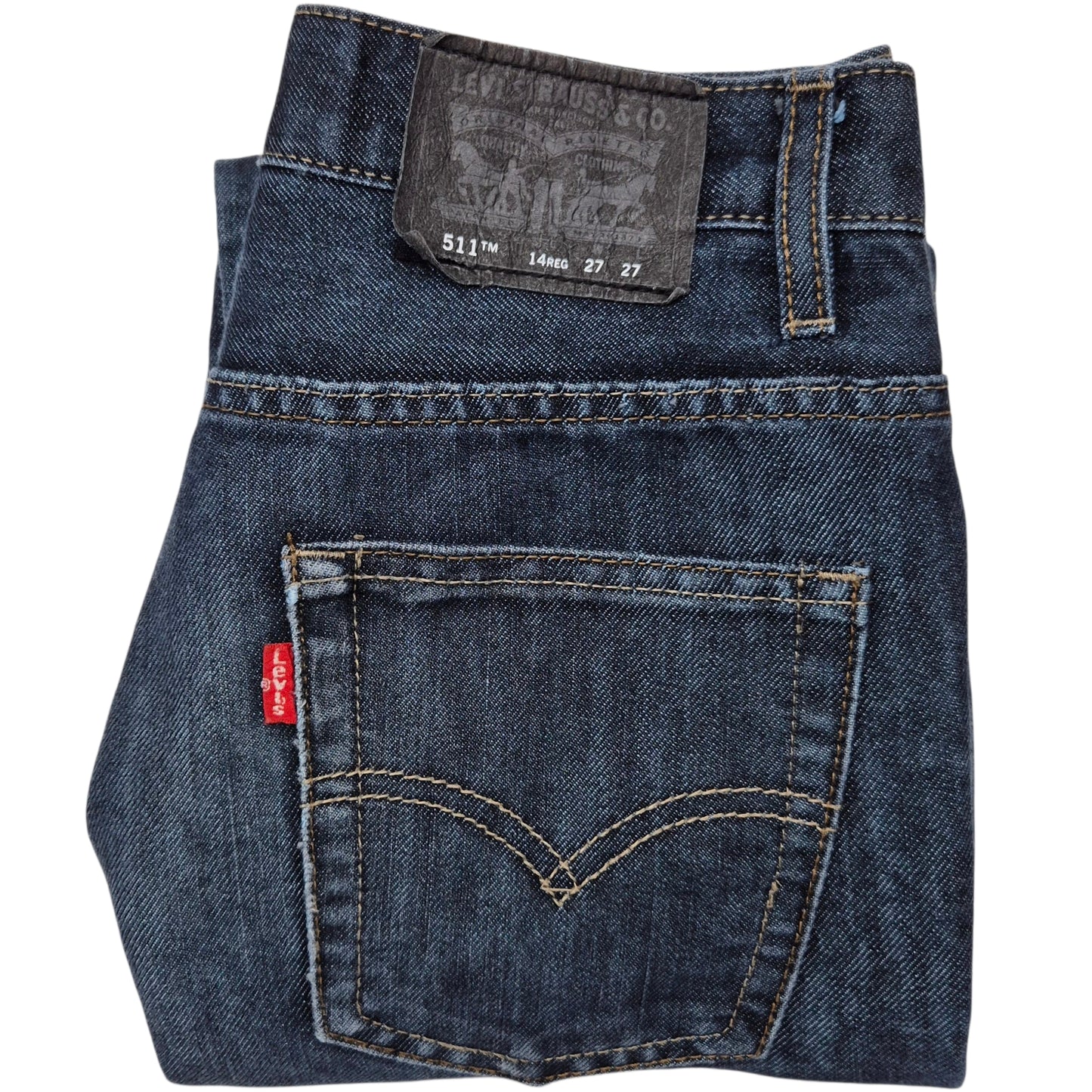 Levis 511 Jeans Womens Dark Blue Slim Straight Leg Denim W26
