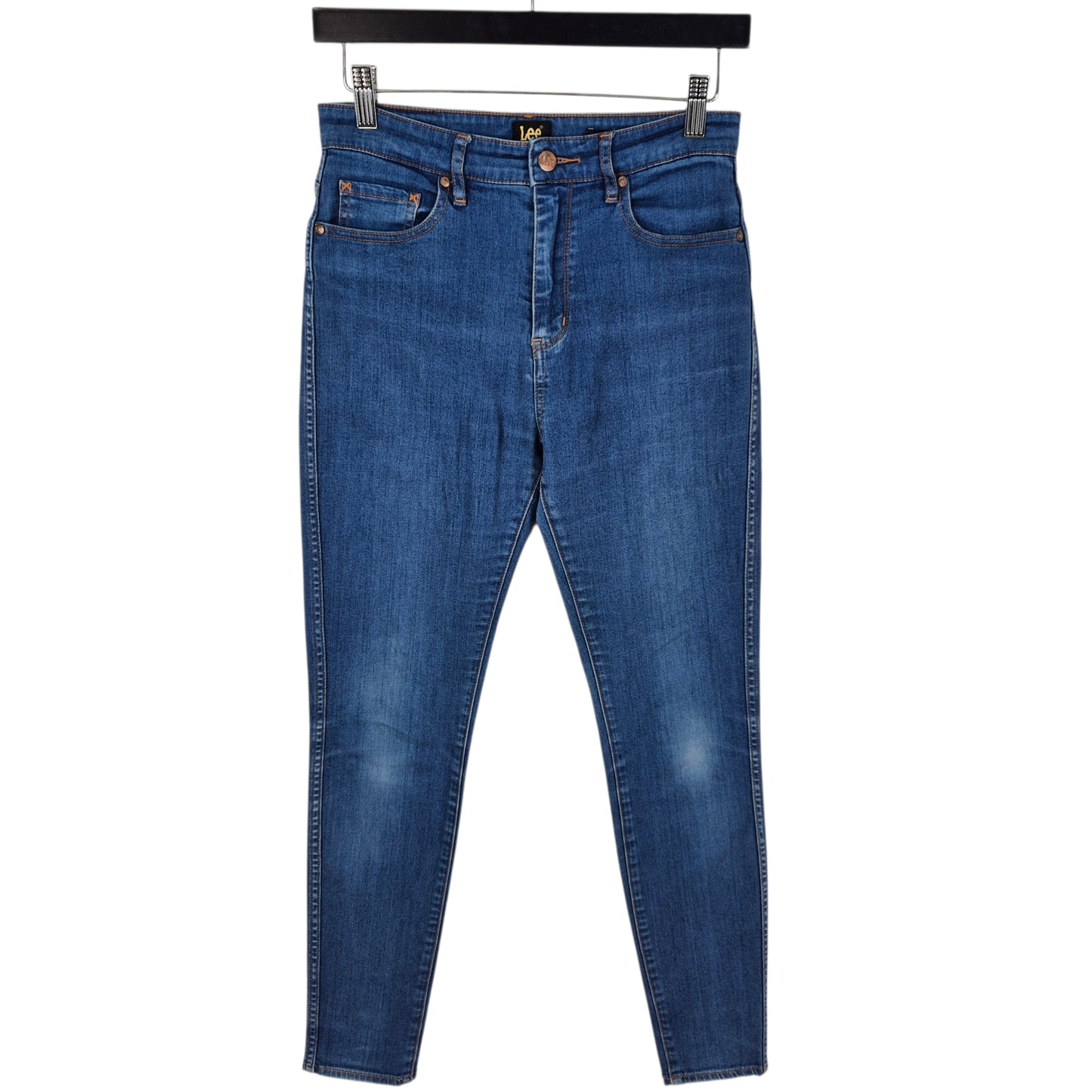 Lee Jeans Womens Blue High Licks Skinny Stretch Denim W27