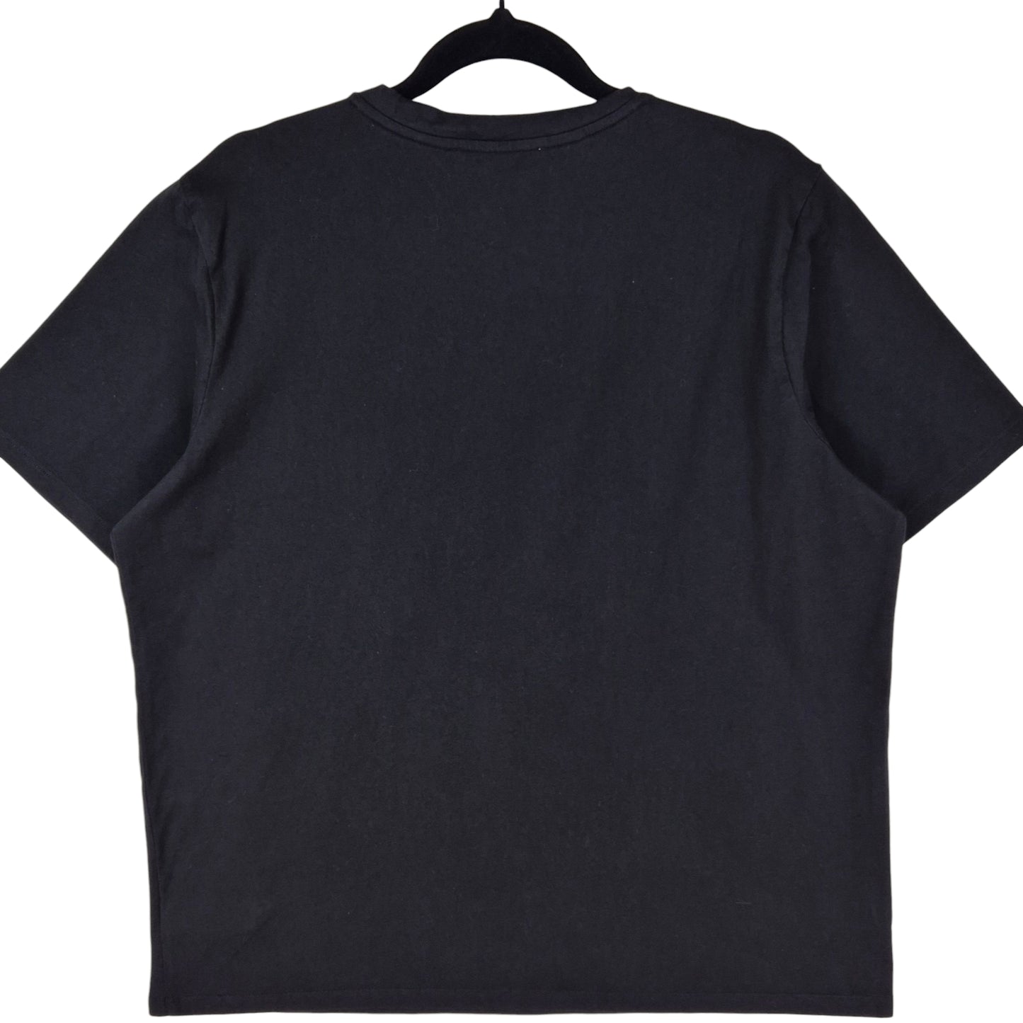 Michael Kors Black Embroidered Cotton Tee Shirt Size XL