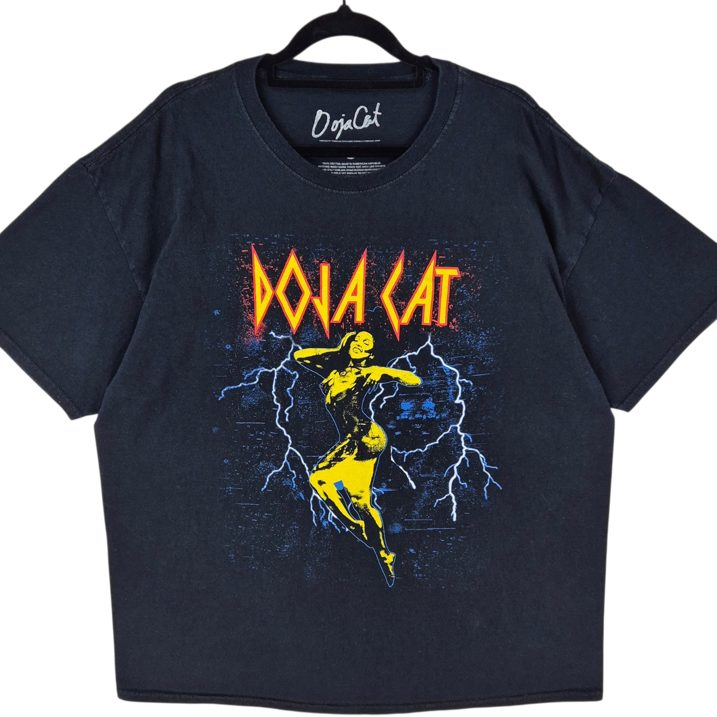 Doja Cat Black Cotton Tee Shirt Size XL