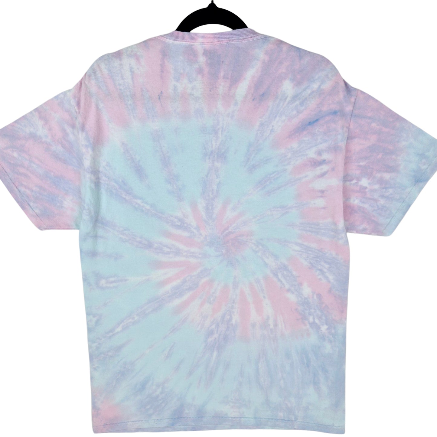The Rolling Stones Pink & Blue Tie Dye Cotton Tee Shirt Size M