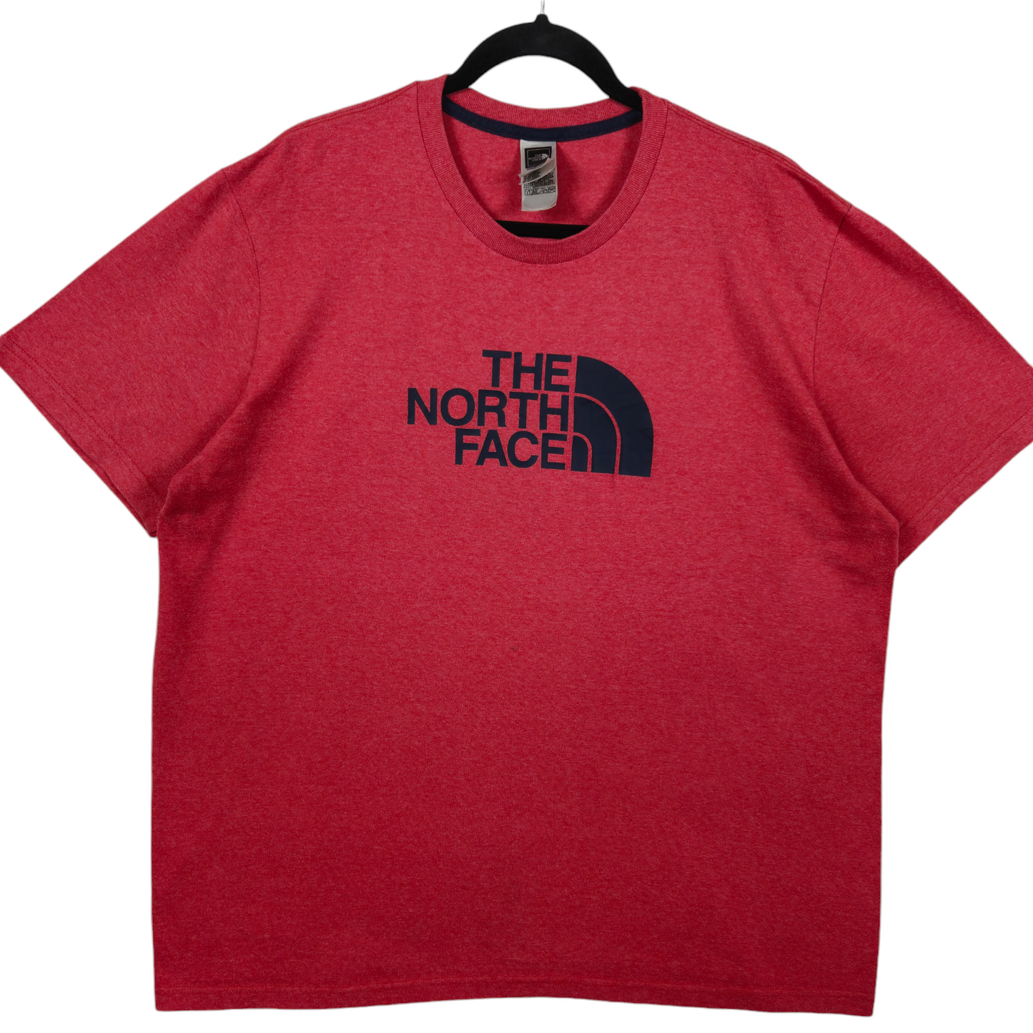 The North Face Coral Red Monogram Cotton Tee Shirt Size XL