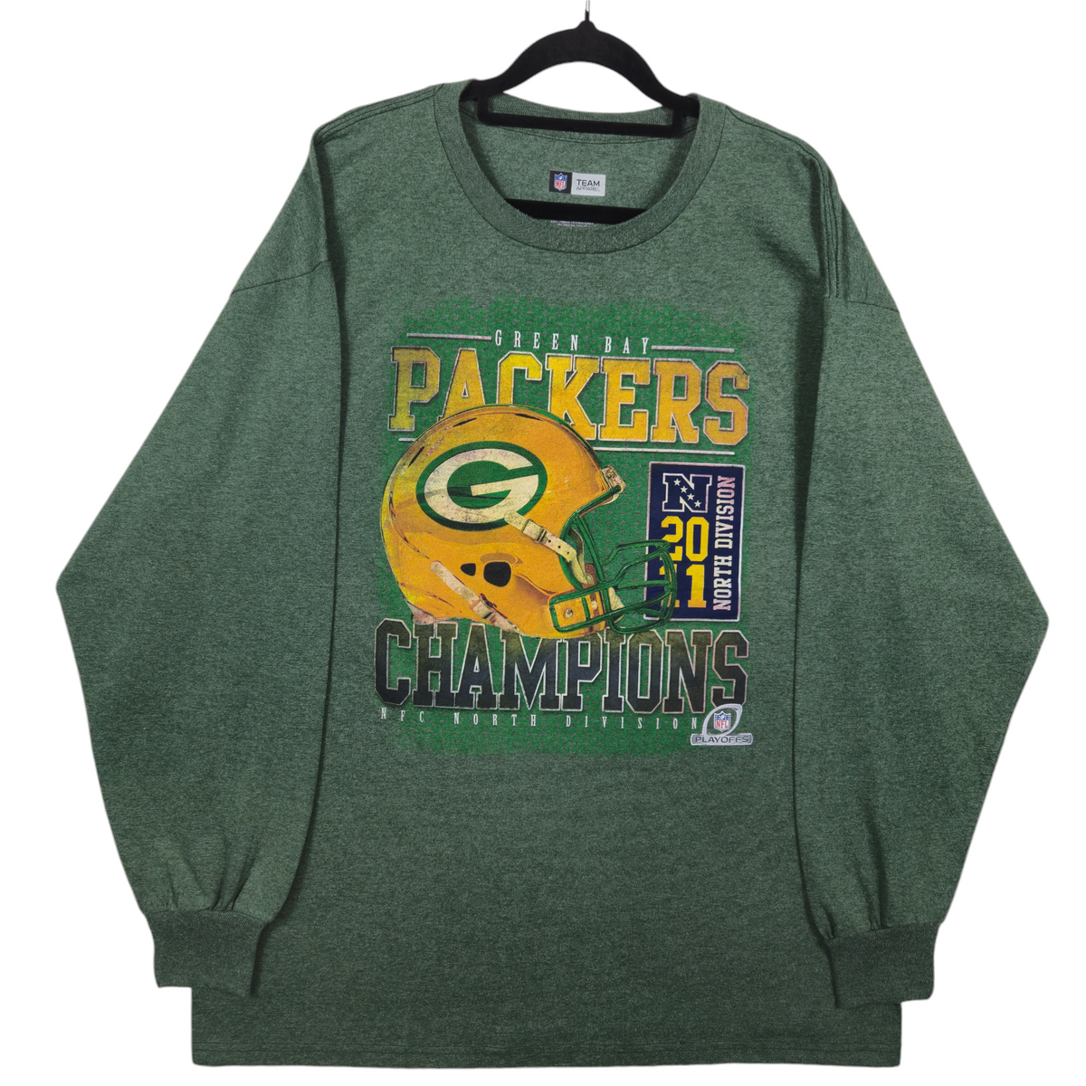 NFL Green Bay Packers 2011 Division Champions Long Sleeve Tee Shirt Size XL