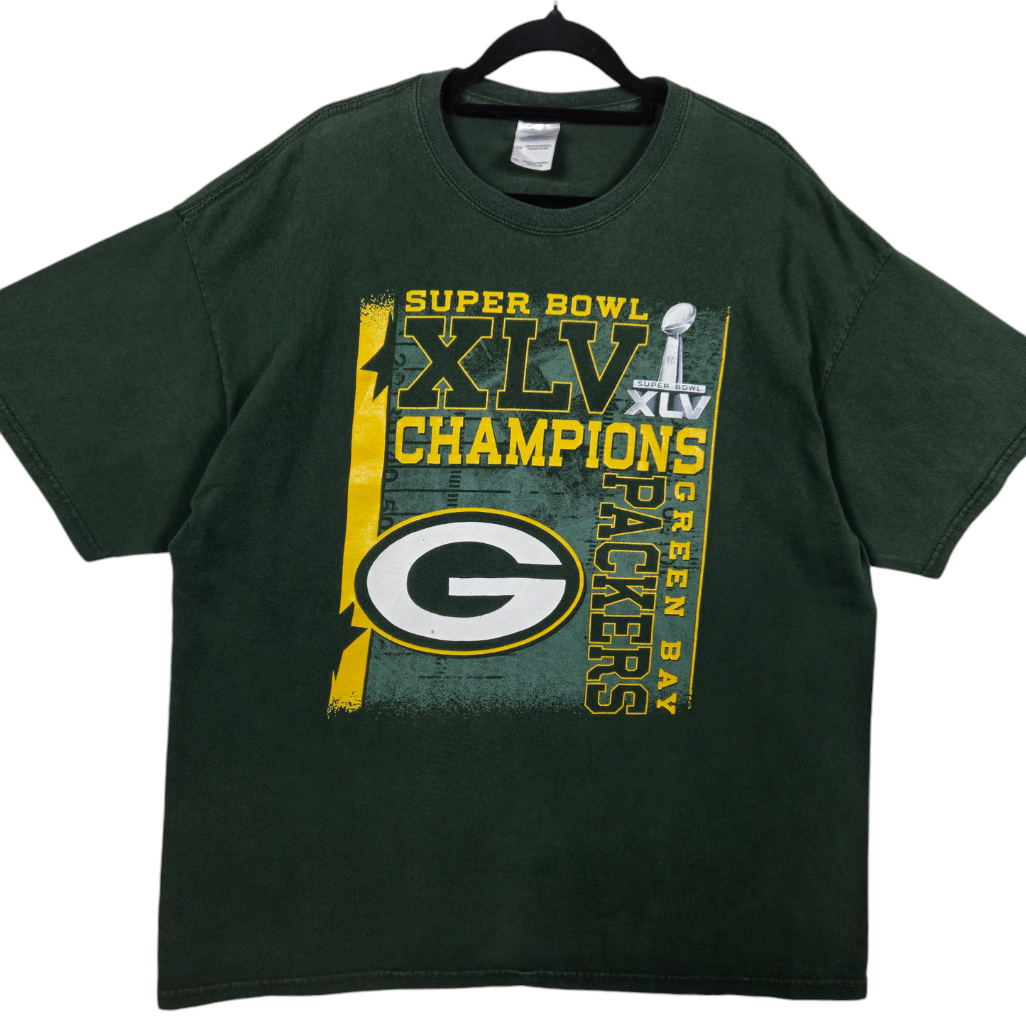 Green Bay Packers 2011 NFL Super Bowl Champions Cotton Tee Shirt Size XL