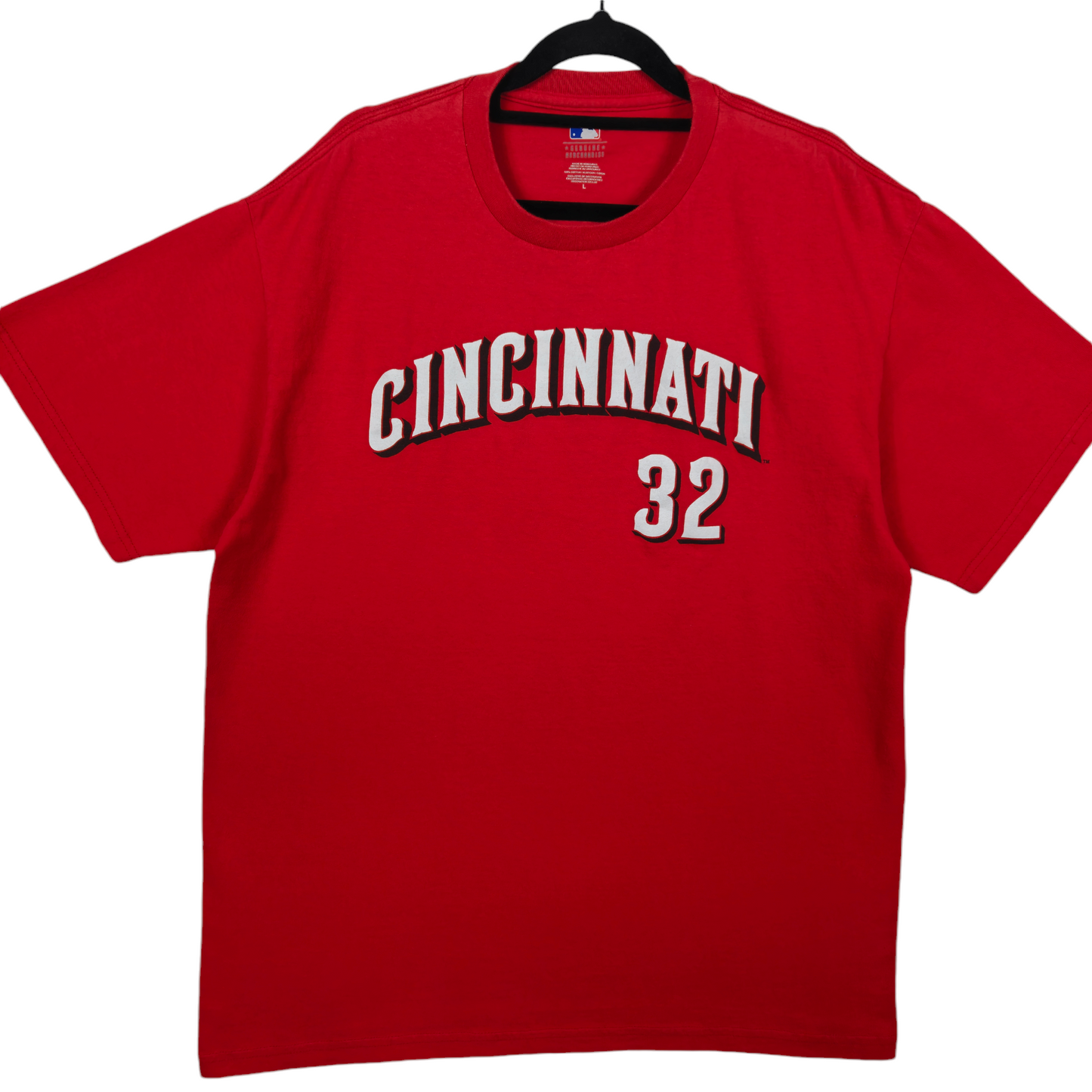 MLB Genuine Merchandise Cincinnati Reds Bruce 32 Cotton Tee Shirt Size L