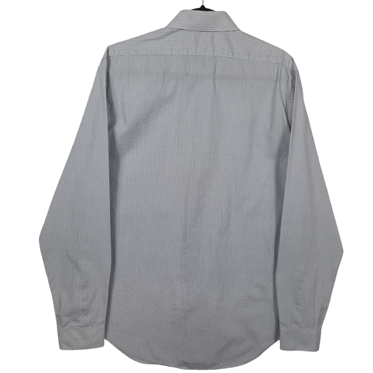Calvin Klein White Patterned Slim Fit Dress Shirt Size L