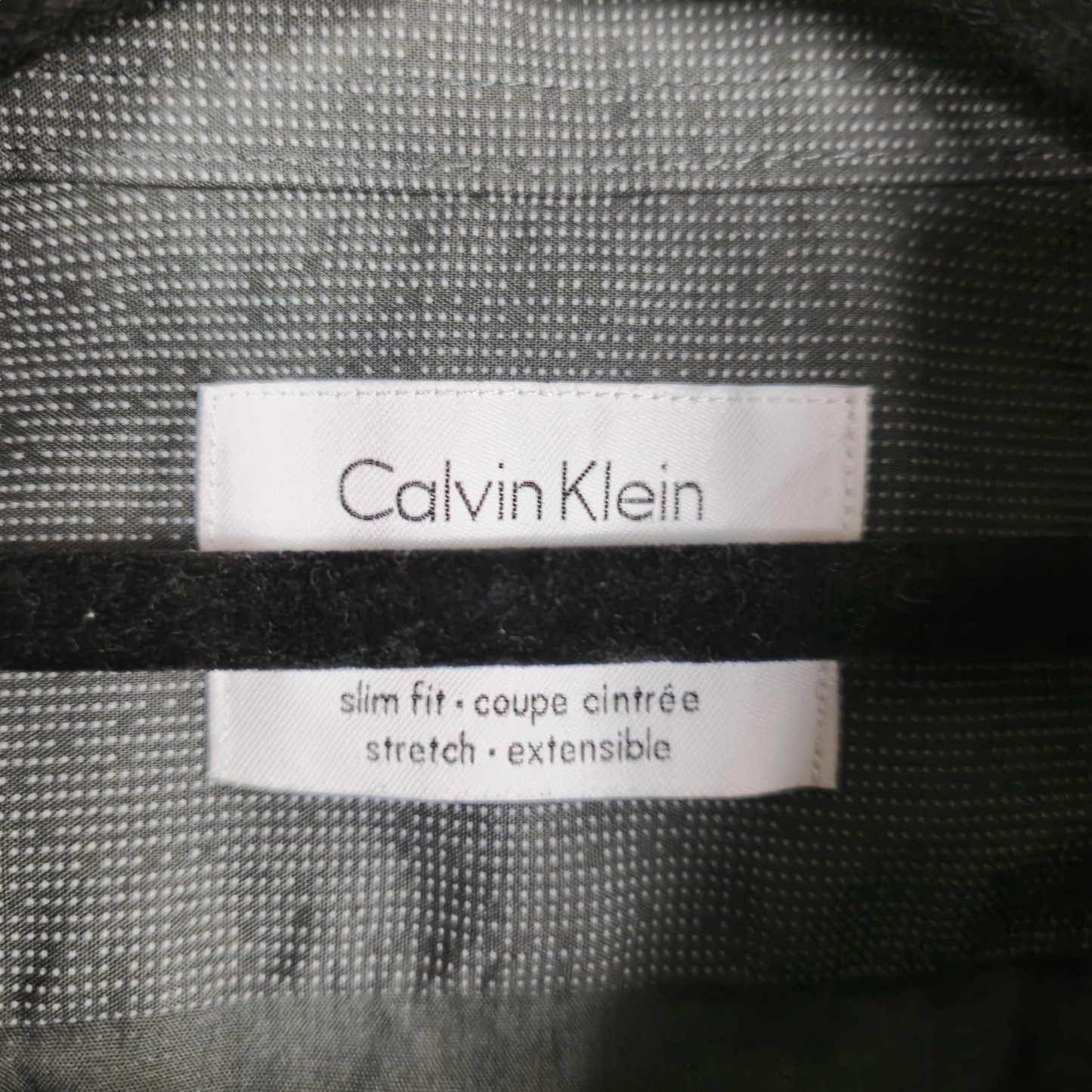 Calvin Klein Grey Slim Fit Dress Shirt Size L