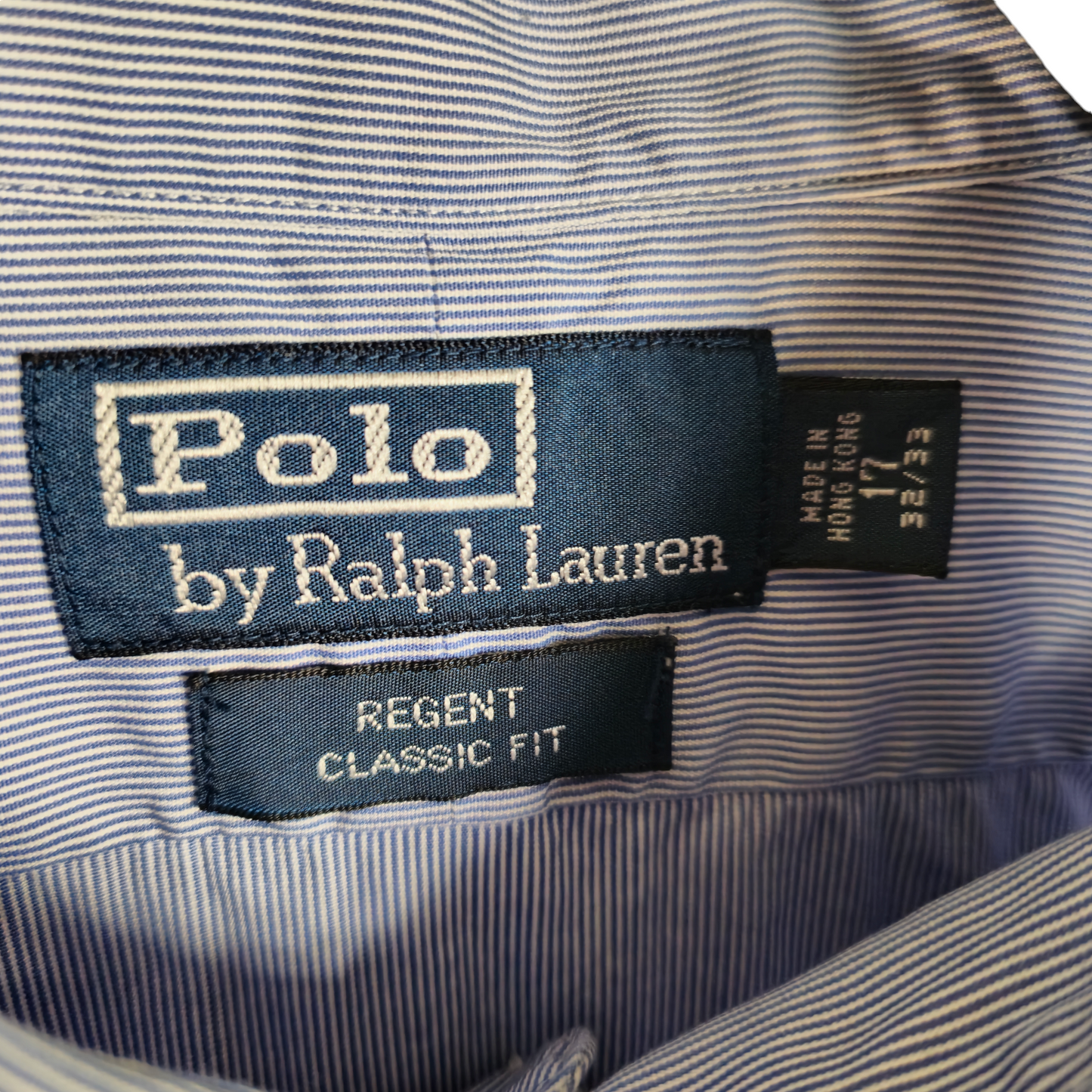 Vintage Polo Ralph Lauren 90's Blue Regent Classic Fit Dress Shirt Size XL