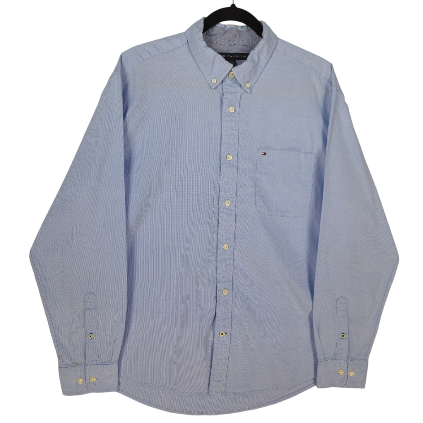 Tommy Hilfiger Light Blue Classic Fit Dress Shirt Size L