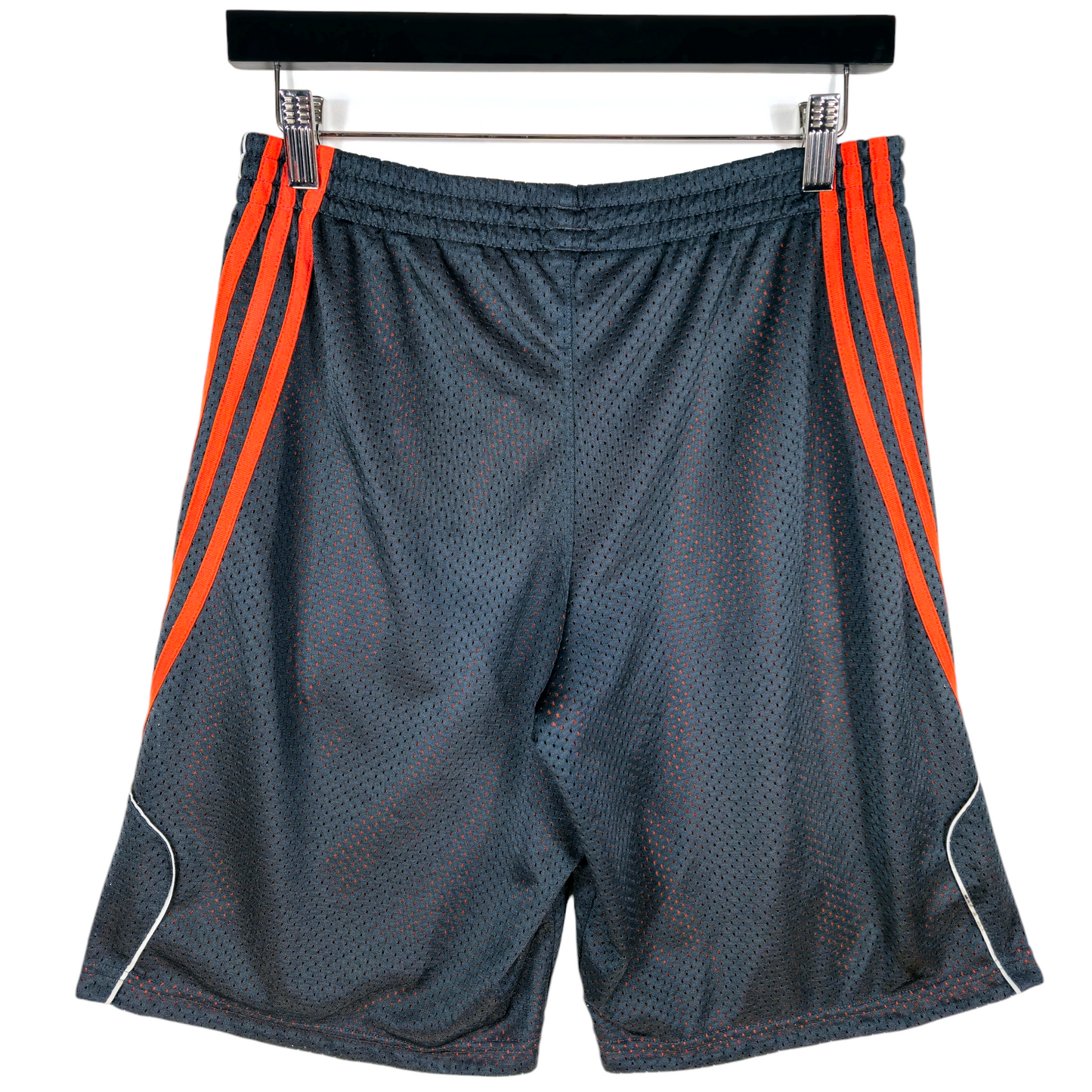 Adidas Dark Grey & Orange Sport Shorts Size Juniors L