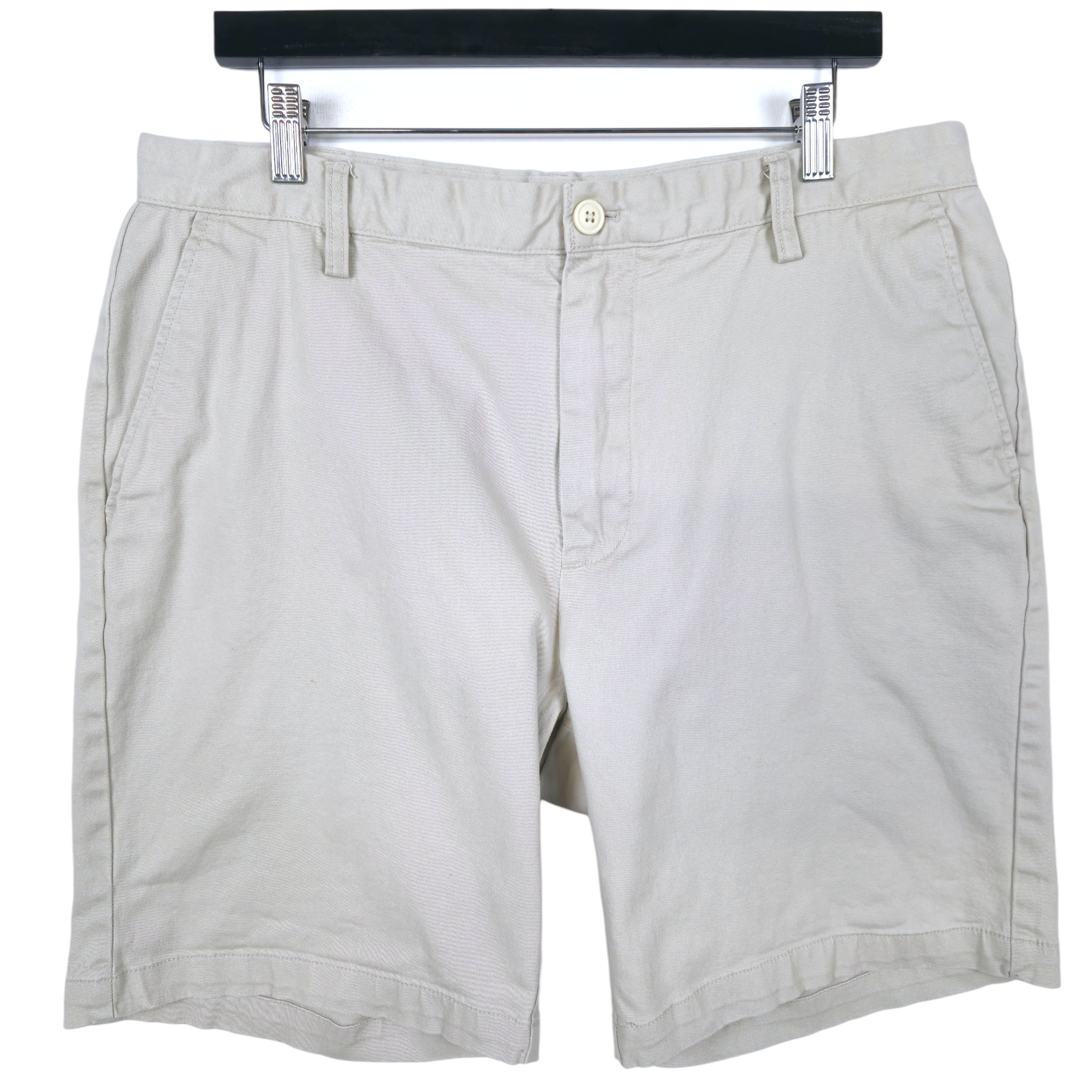 Nautica Cream Brown Stretch Chino Shorts W35