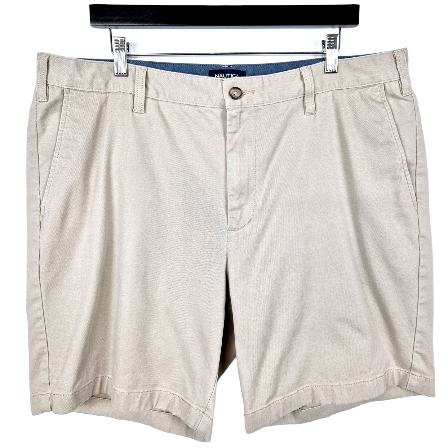 Nautica Light Brown Classic Fit Chino Shorts W38