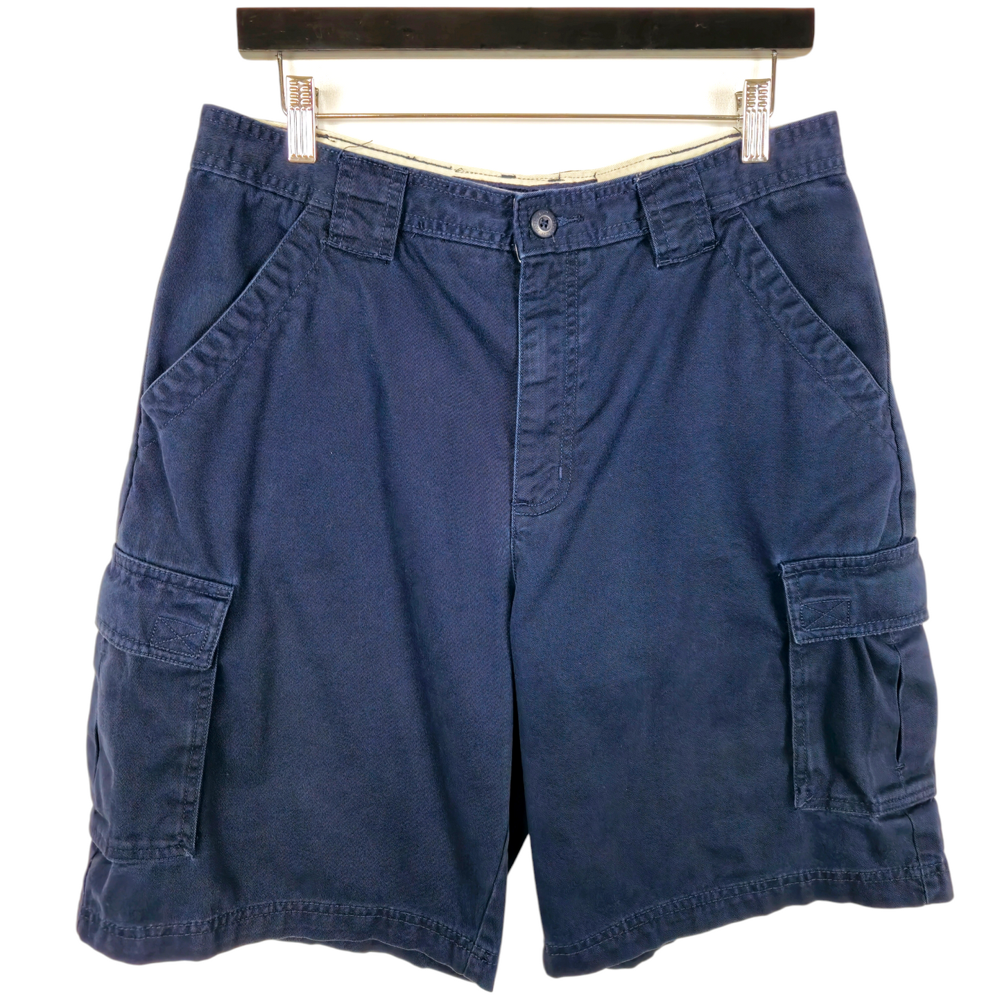 Vintage Faded Glory 90's Dark Blue Cargo Shorts W32