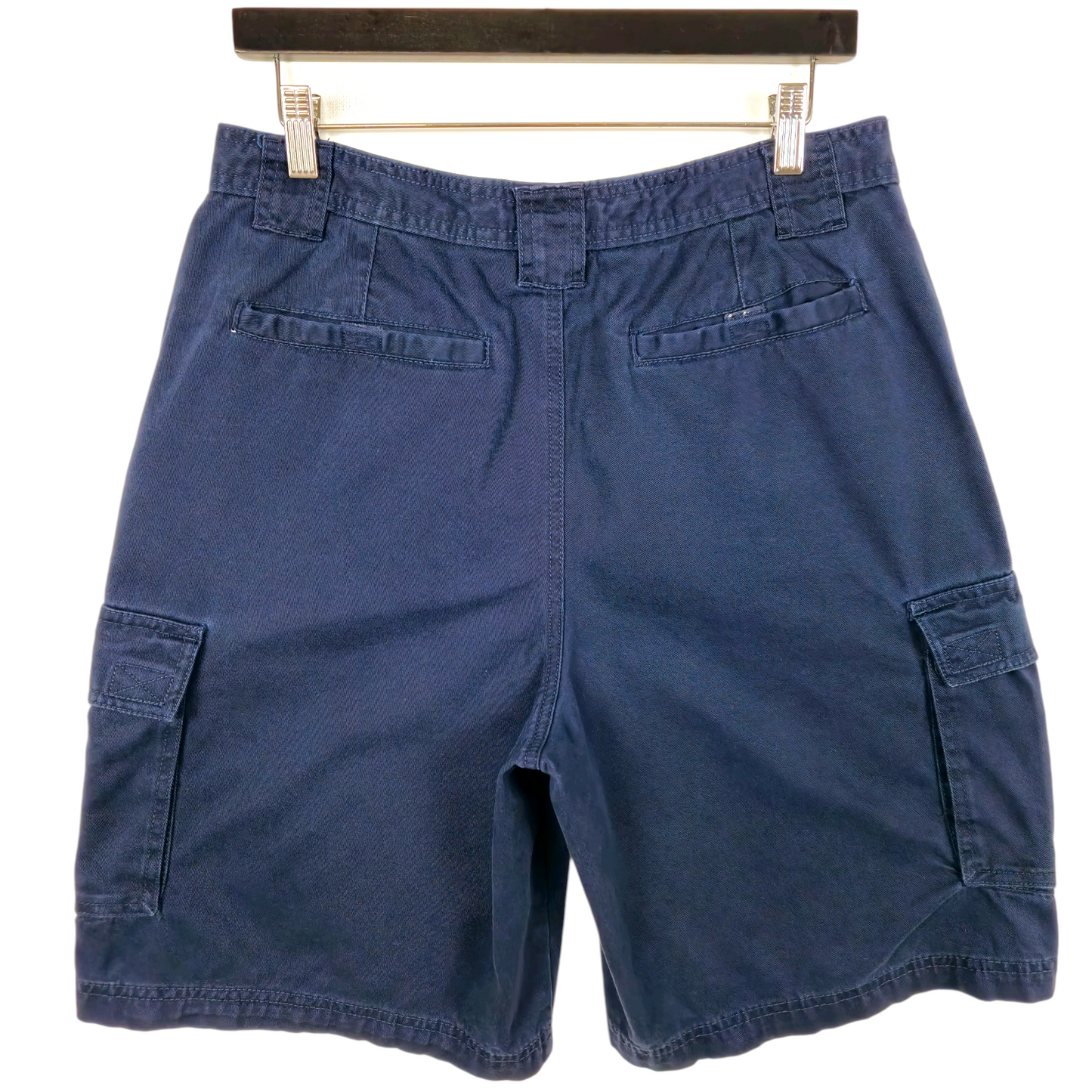 Vintage Faded Glory 90's Dark Blue Cargo Shorts W32