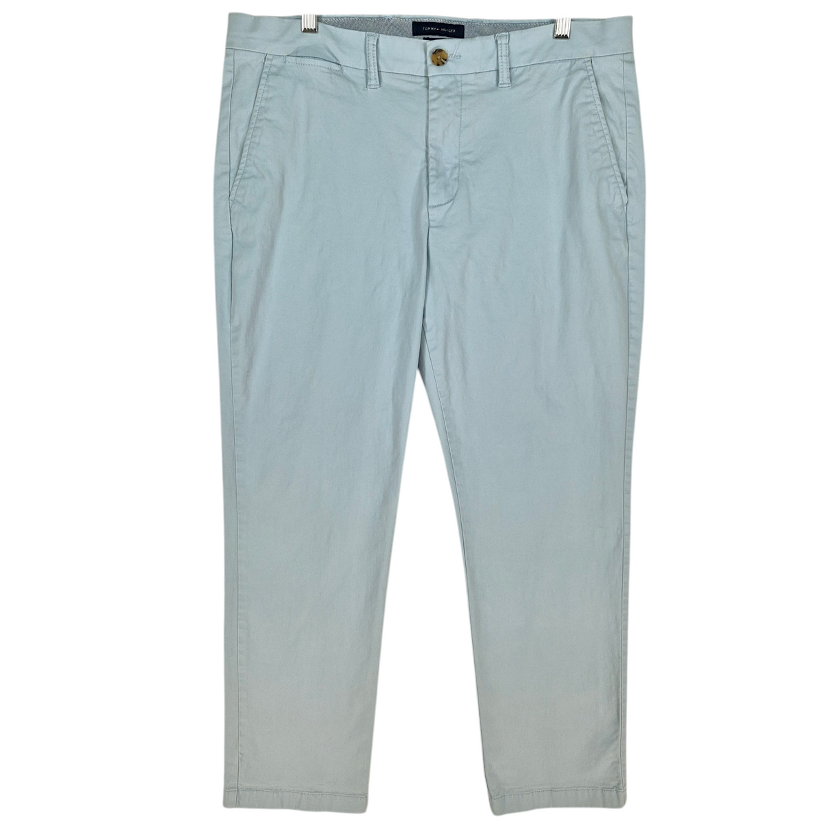 Tommy Hilfiger Light Blue Regular Fit Stretch Chino Pants W35