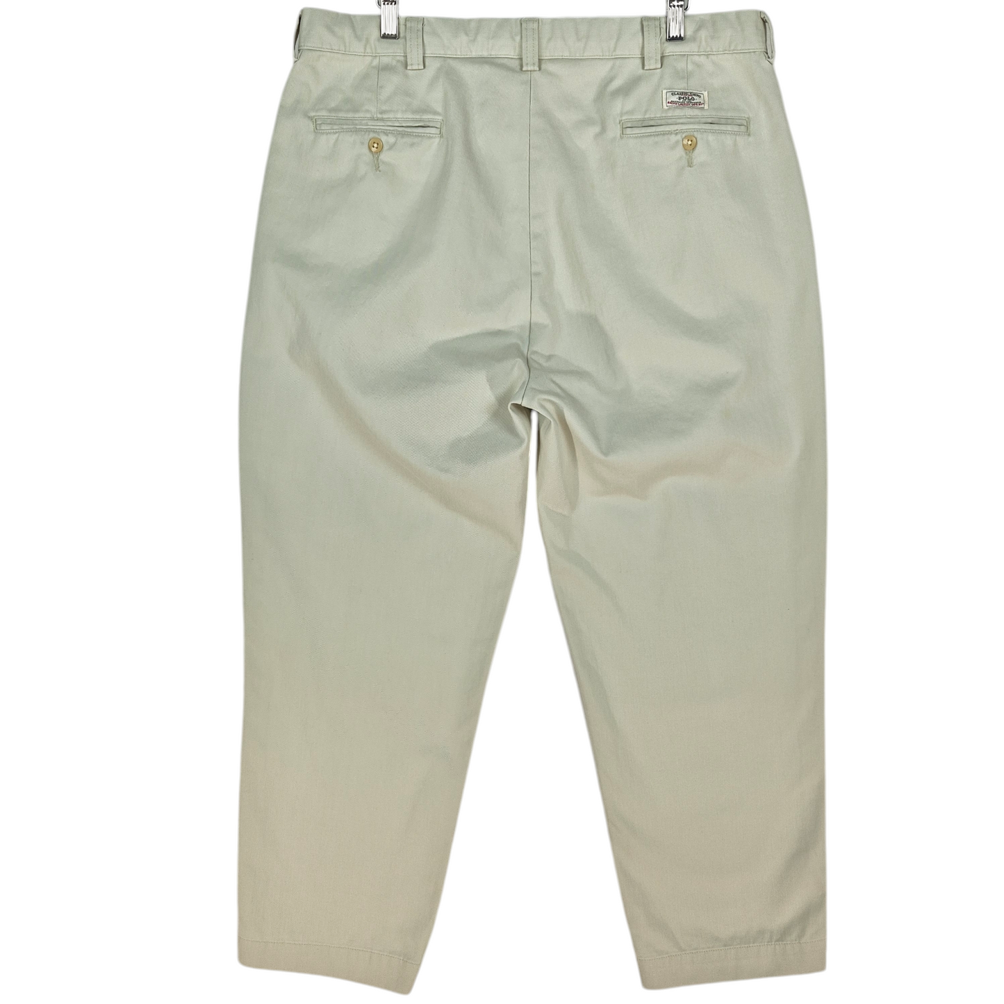 Vintage Polo Ralph Lauren 90's Cream White Philip Chino Pants W38